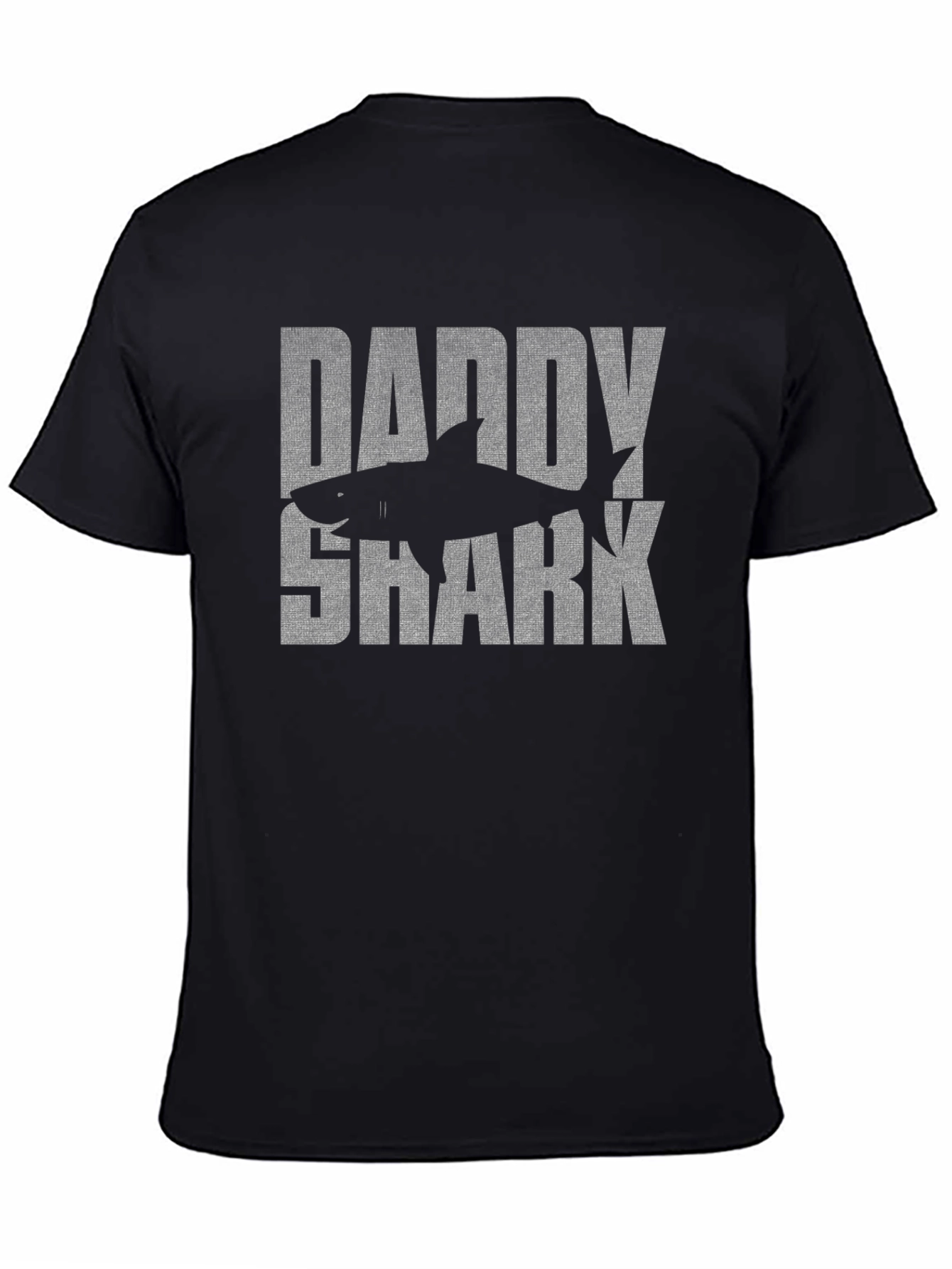 Daddy Shark T-Shirt - Mens Black Graphic Tee