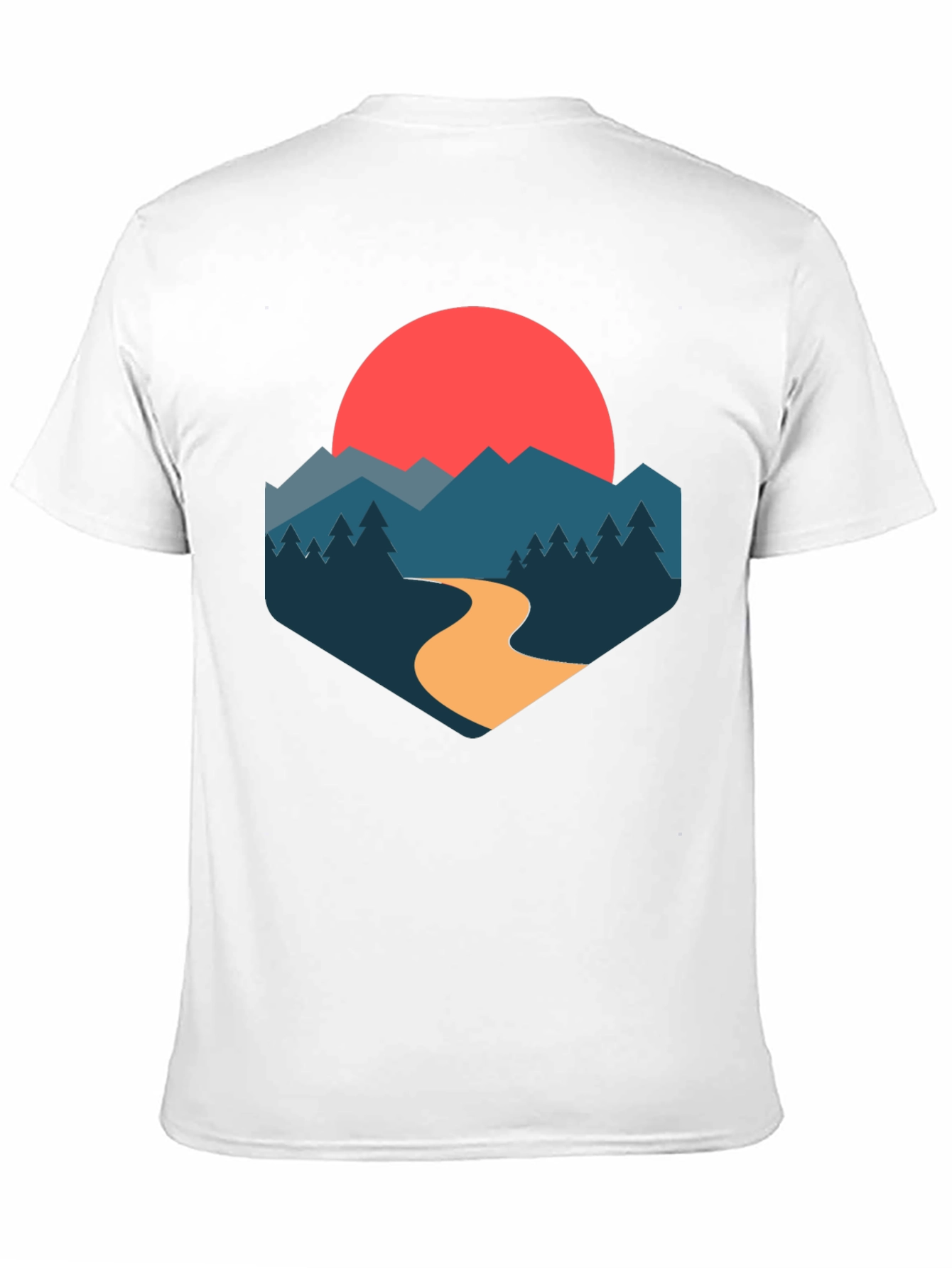 Mountain Sunset Graphic Tee - Stylish Nature-Inspired Design