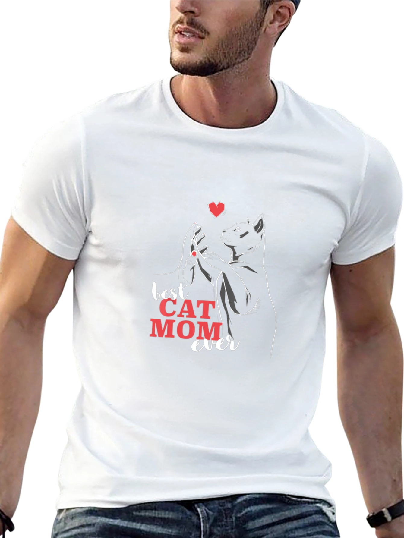 Best Cat Mom Ever Black T-Shirt - Unisex Fit
