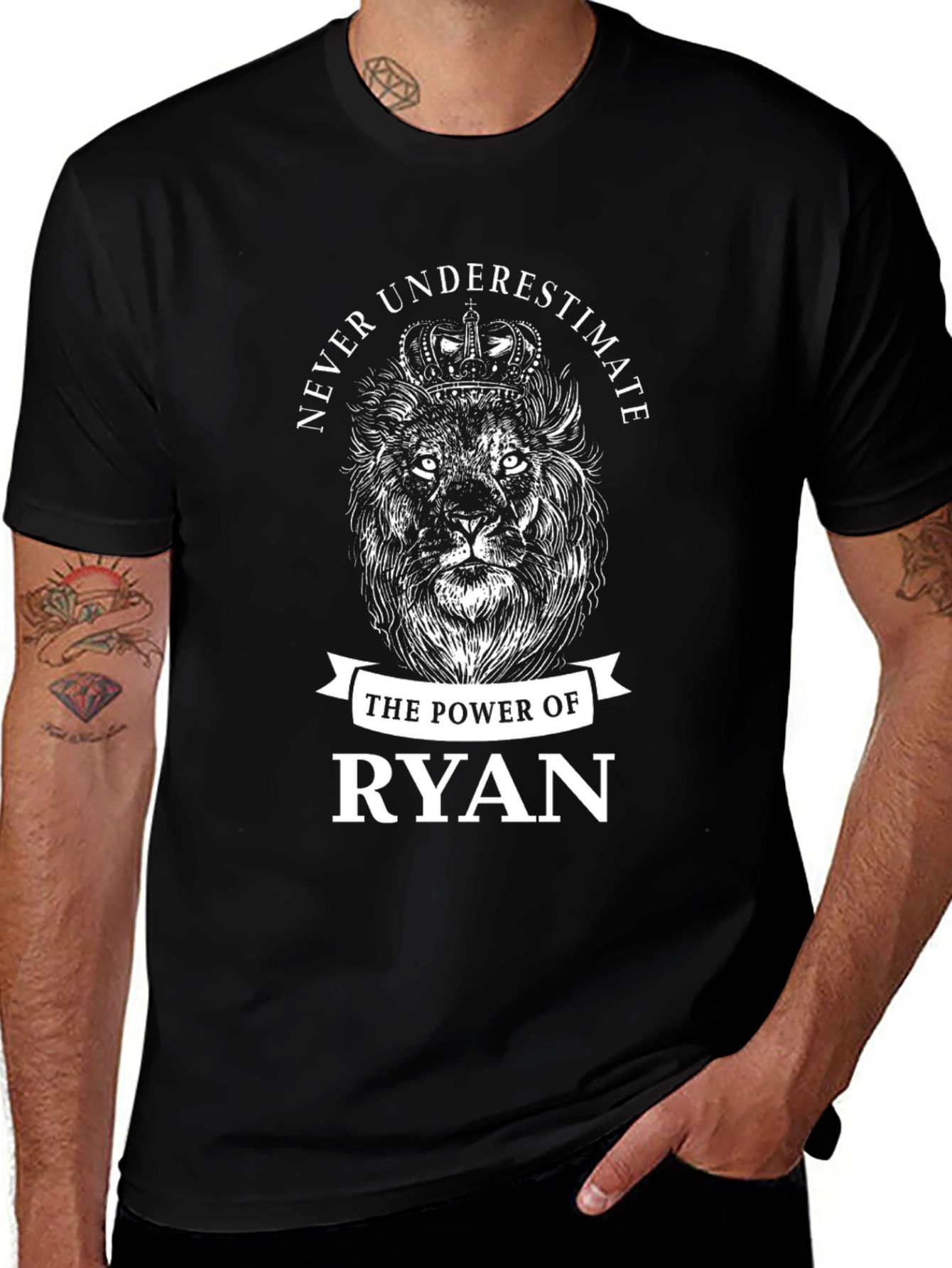 Never Underestimate The Power of Ryan Lion T-Shirt