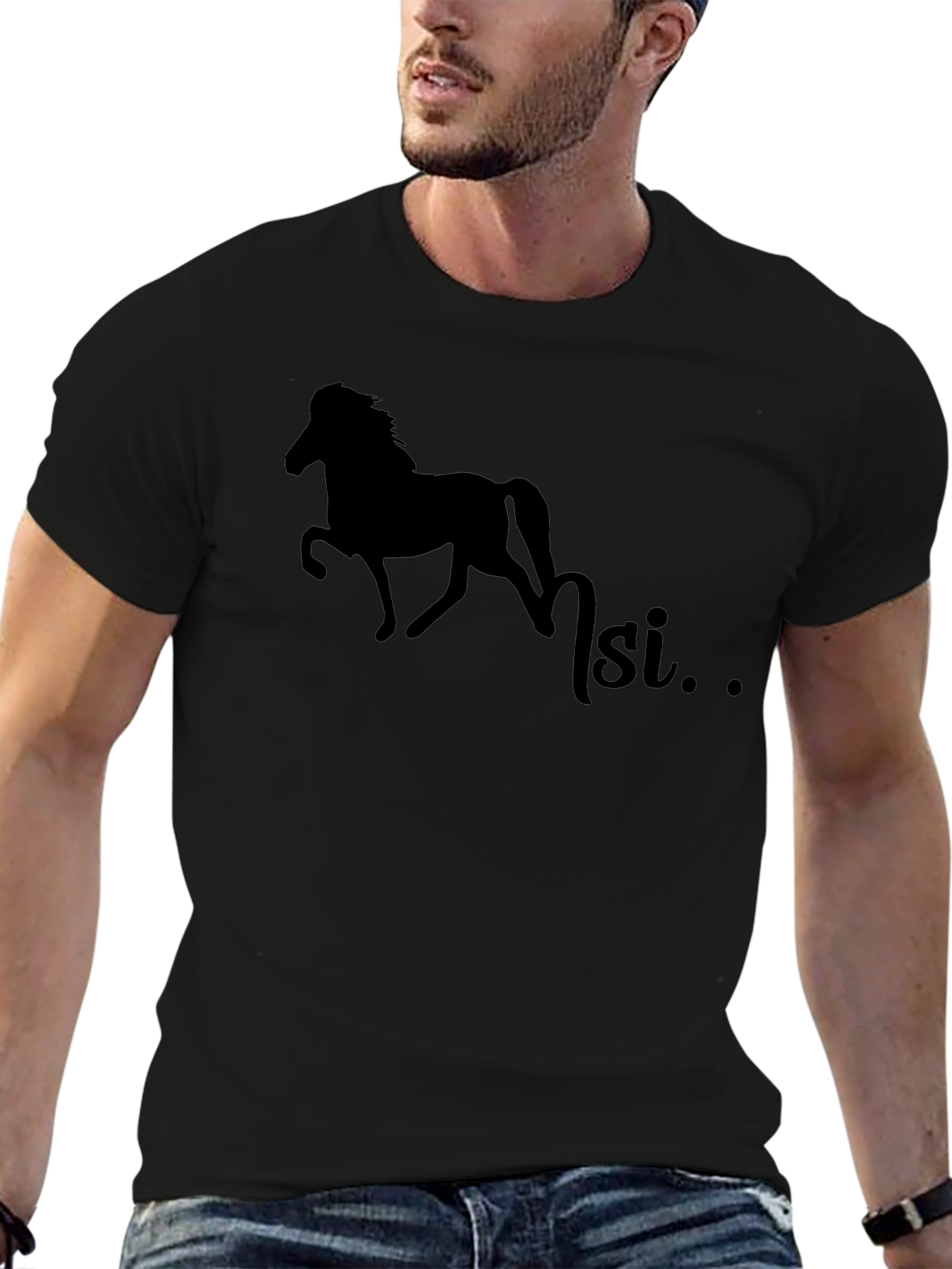 Silhouette Horse T-Shirt - Equestrian Style