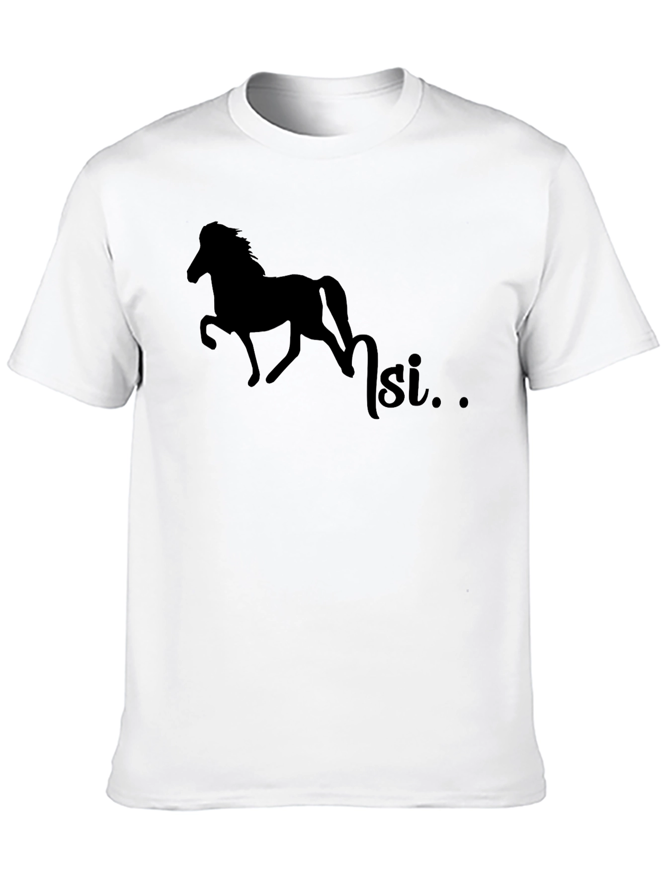 Silhouette Horse T-Shirt - Equestrian Style