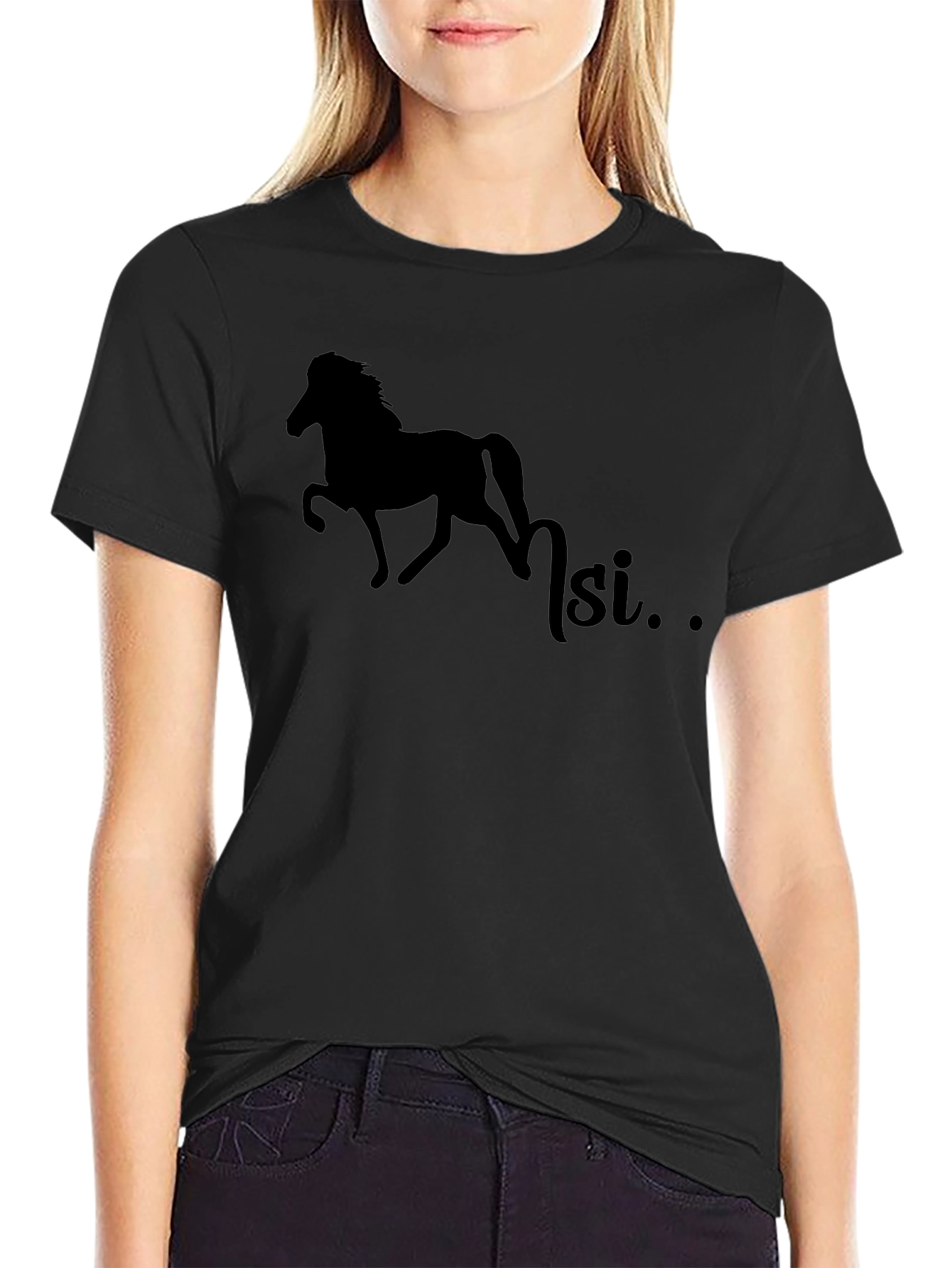 Silhouette Horse T-Shirt - Equestrian Style
