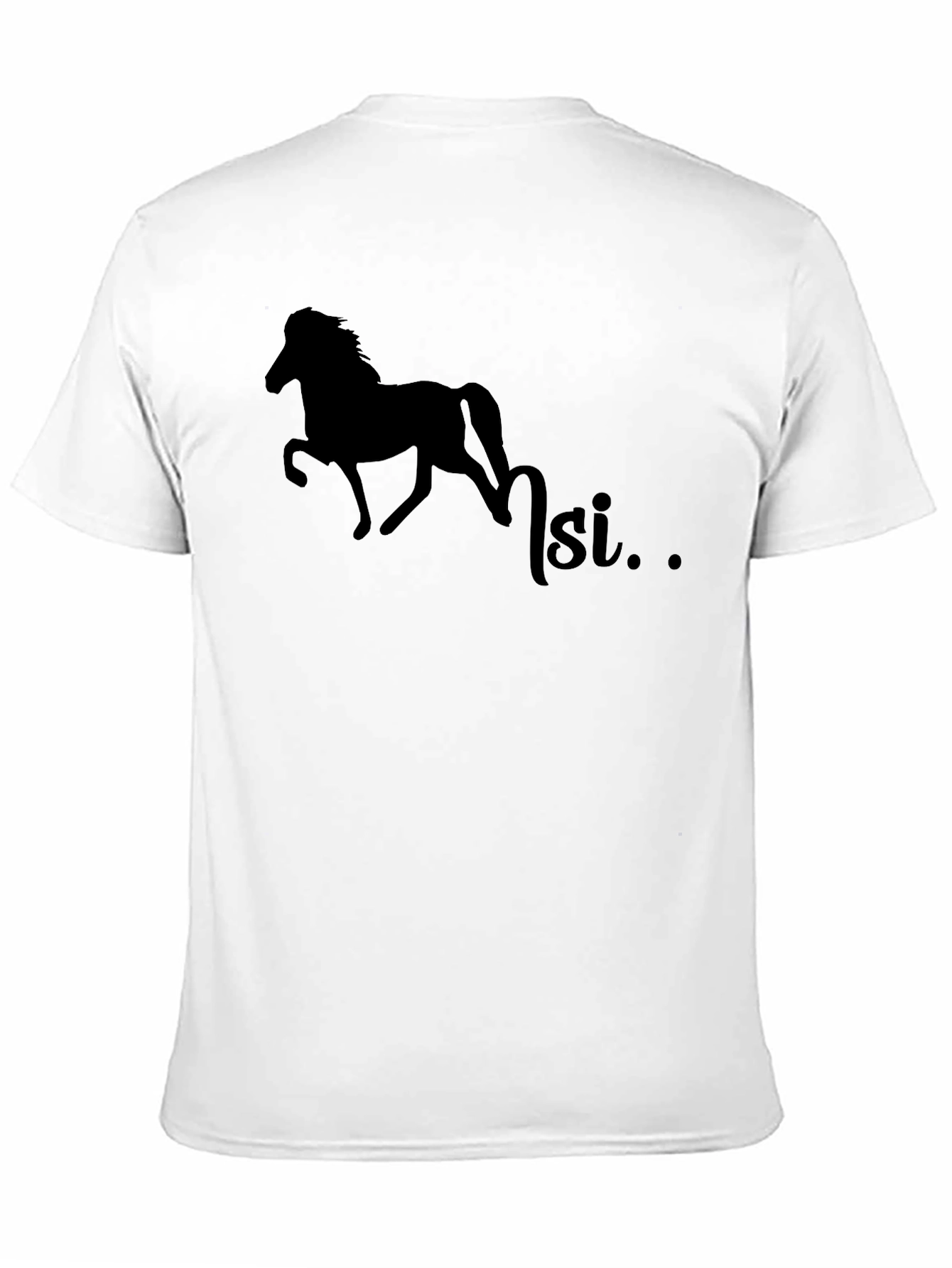 Silhouette Horse T-Shirt - Equestrian Style
