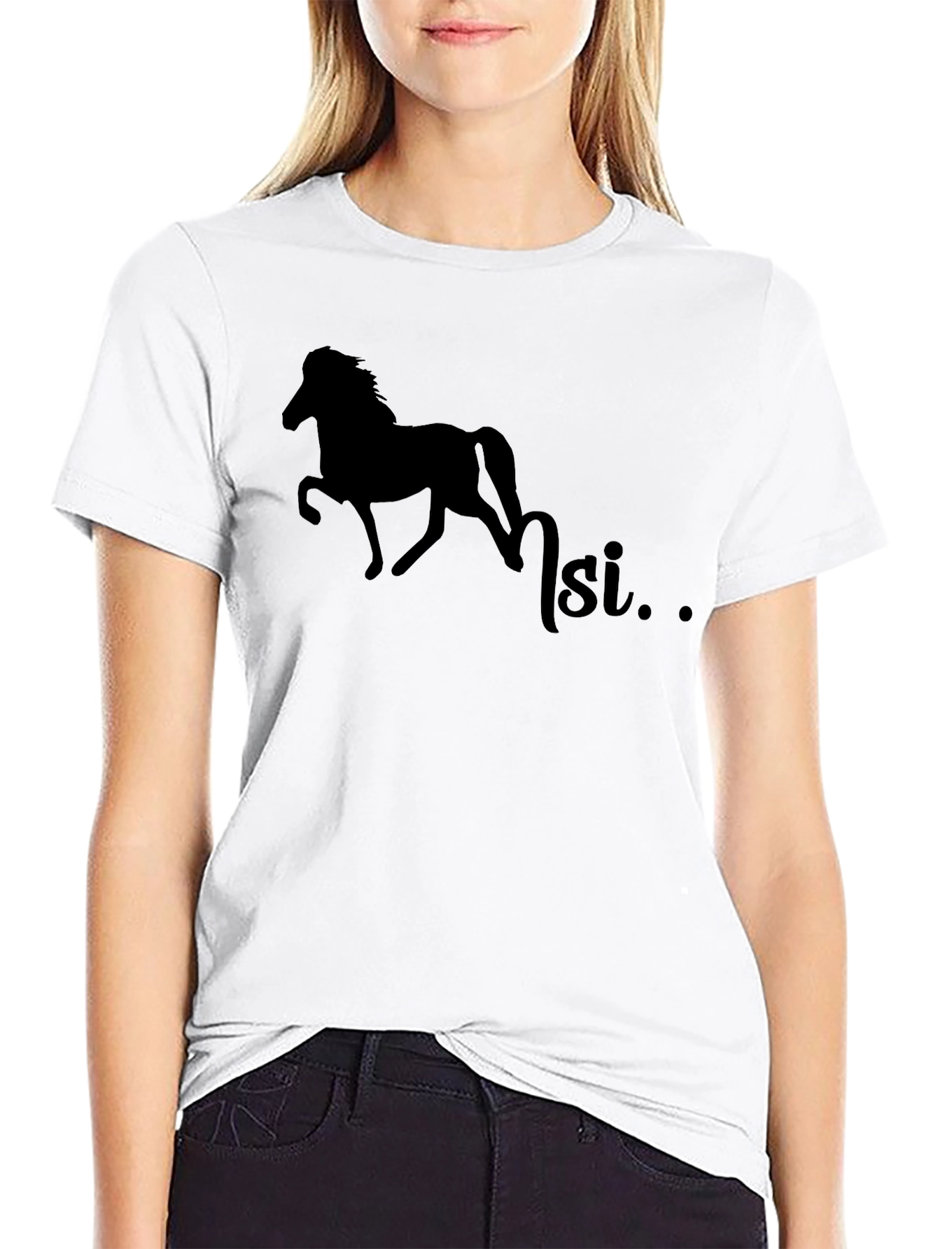 Silhouette Horse T-Shirt - Equestrian Style