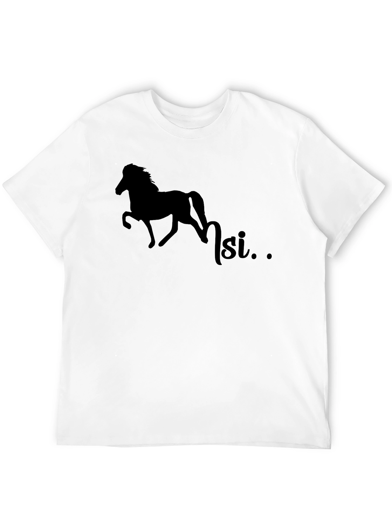 Silhouette Horse T-Shirt - Equestrian Style