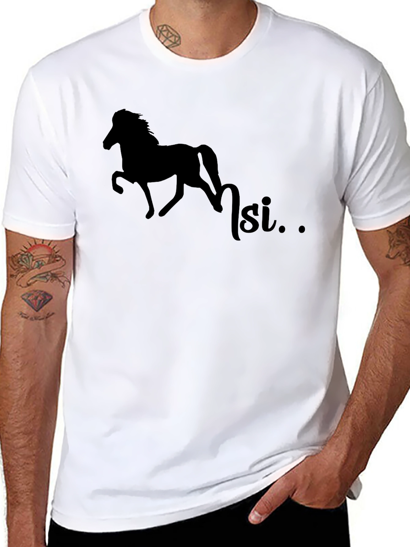 Silhouette Horse T-Shirt - Equestrian Style