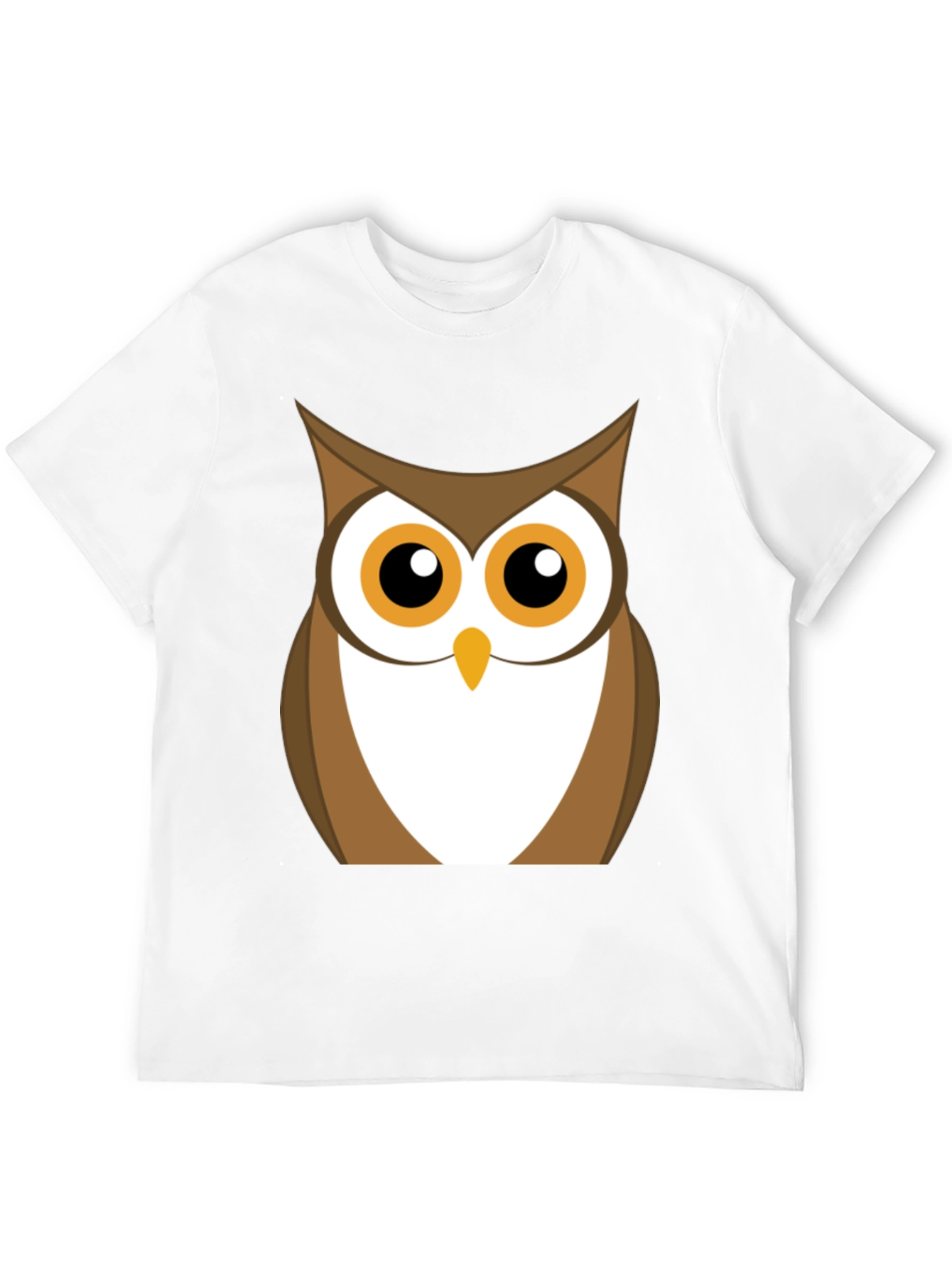 Owl Graphic Print Black T-Shirt