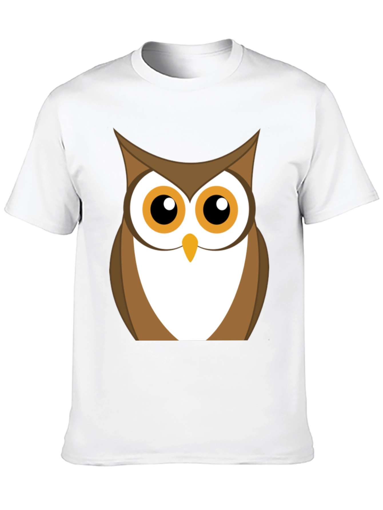 Owl Graphic Print Black T-Shirt