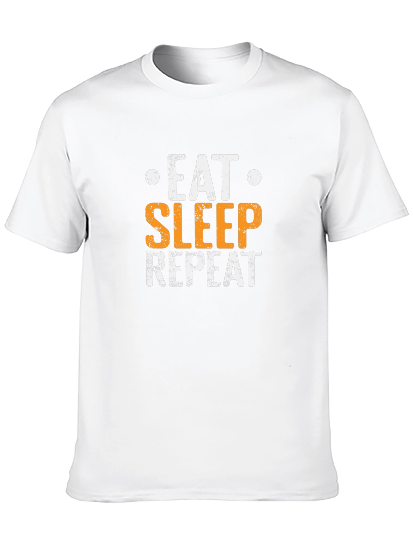 Eat Sleep Repeat Graphic Tee - Black Cotton T-Shirt