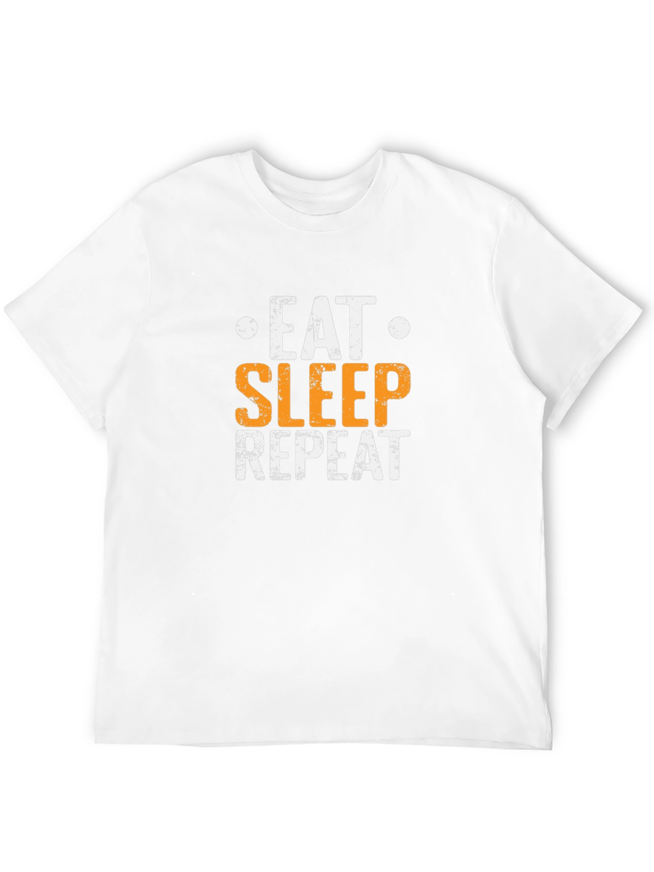 Eat Sleep Repeat Graphic Tee - Black Cotton T-Shirt