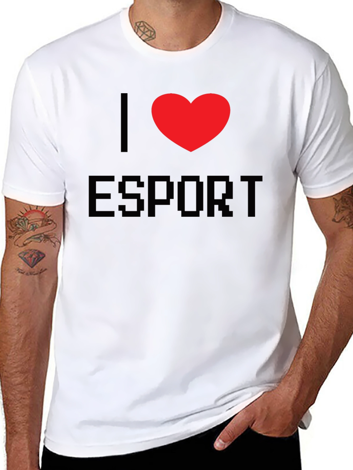 I Love Esport Graphic T-Shirt - Gamer Fashion