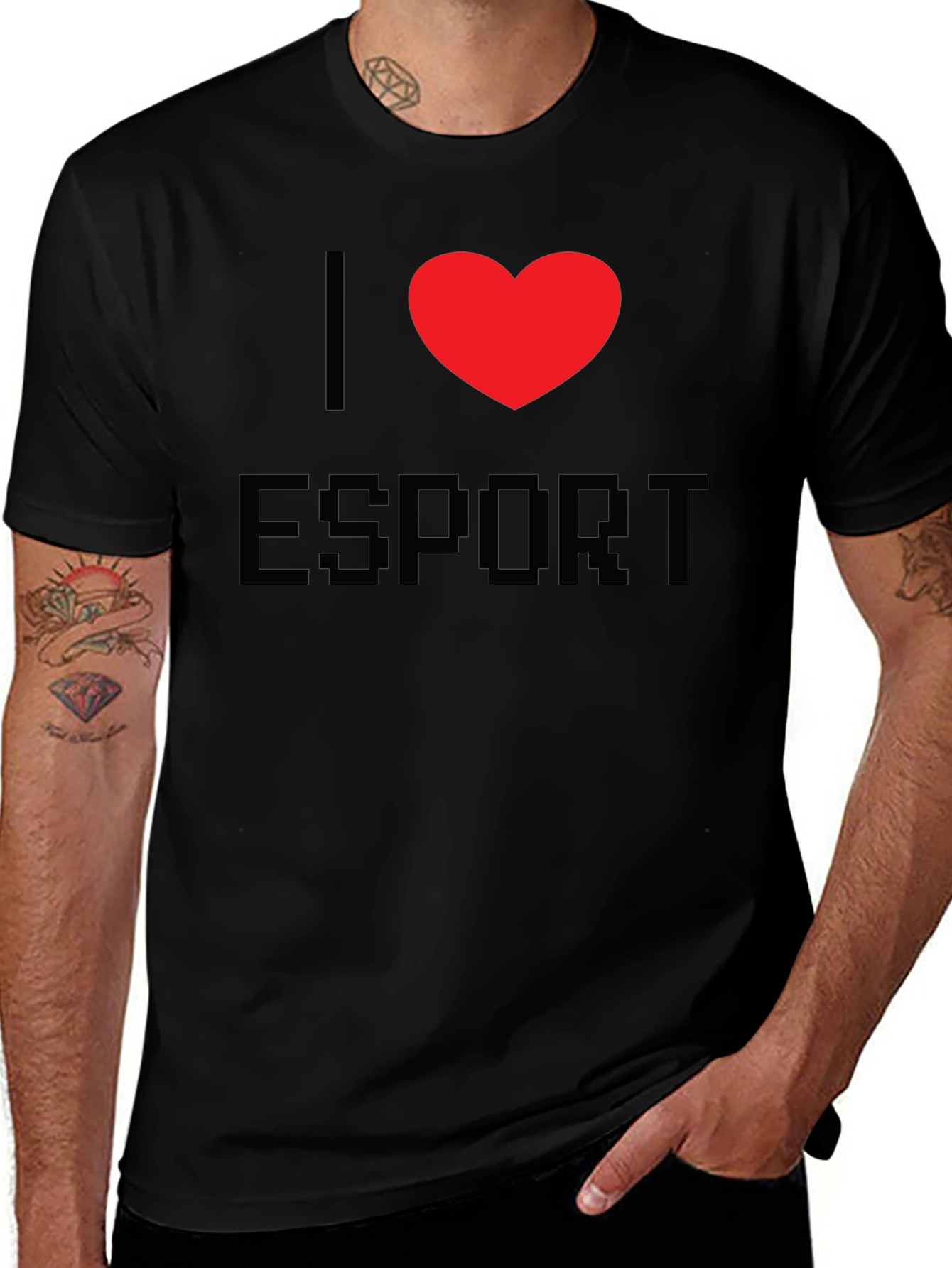 I Love Esport Graphic T-Shirt - Gamer Fashion