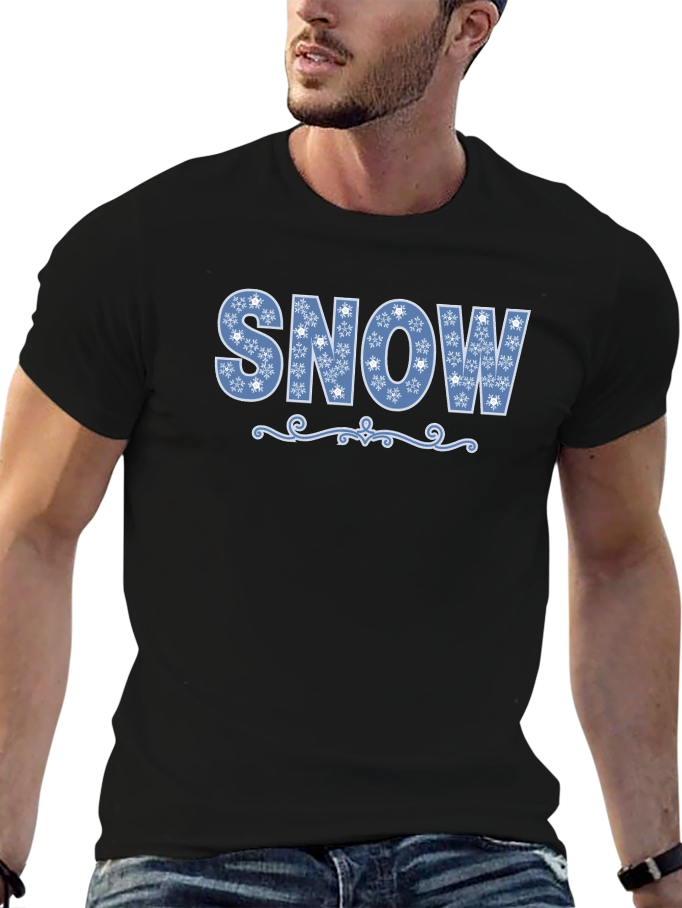 Snow Snowflake Winter Graphic T-Shirt