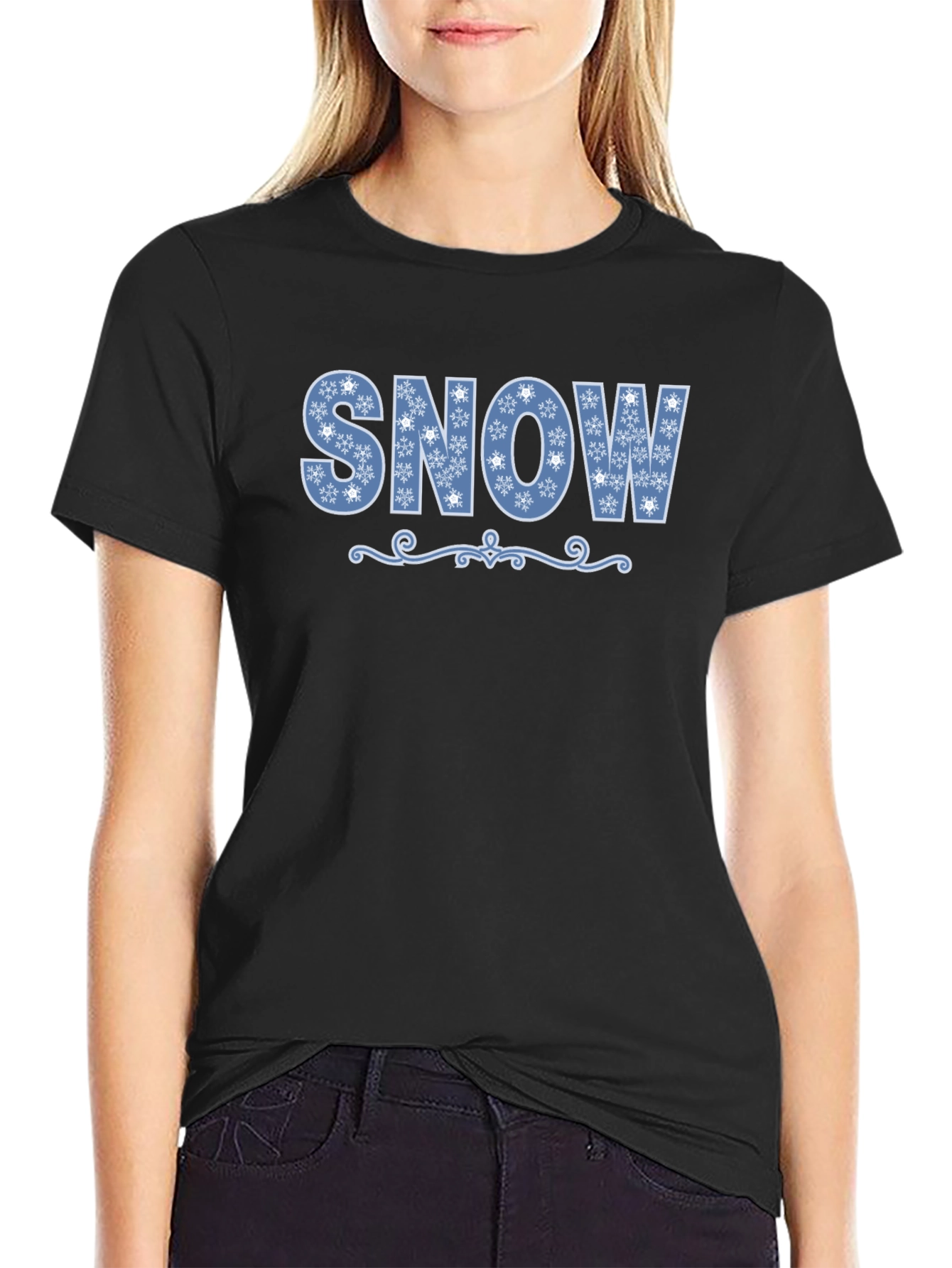 Snow Snowflake Winter Graphic T-Shirt