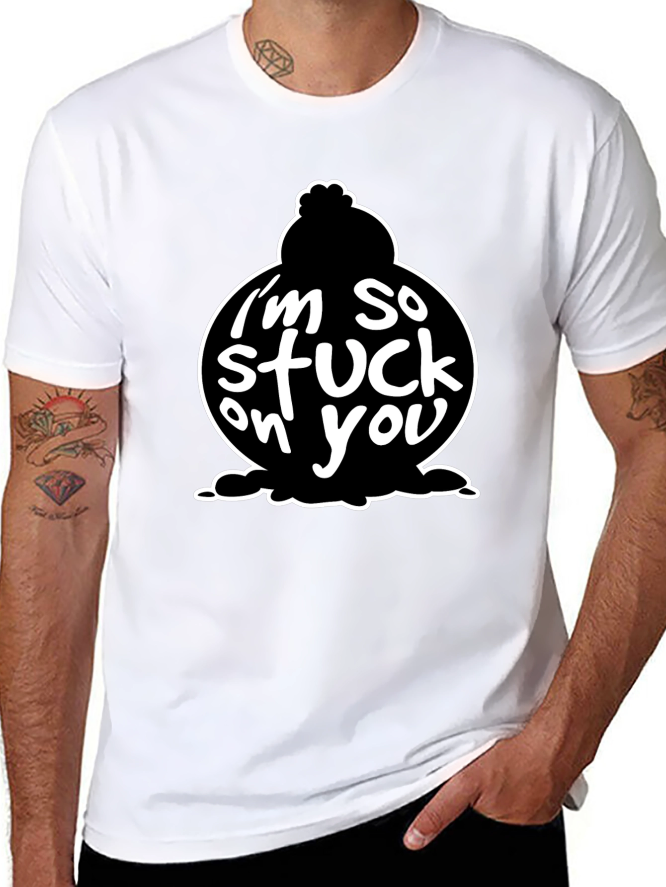 Im So Stuck On You Valentines Day T-Shirt