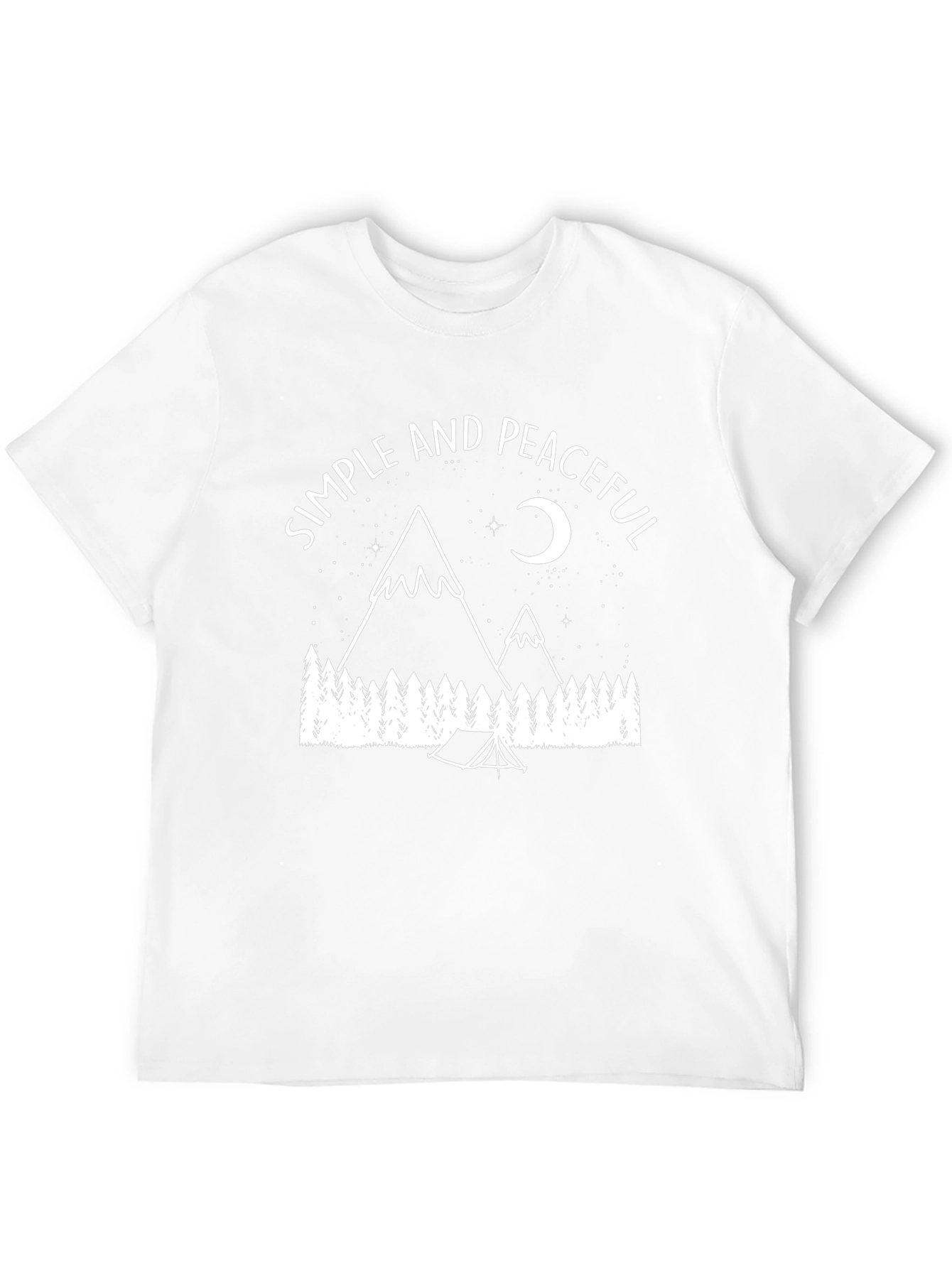 Simple & Peaceful Camping Graphic Tee