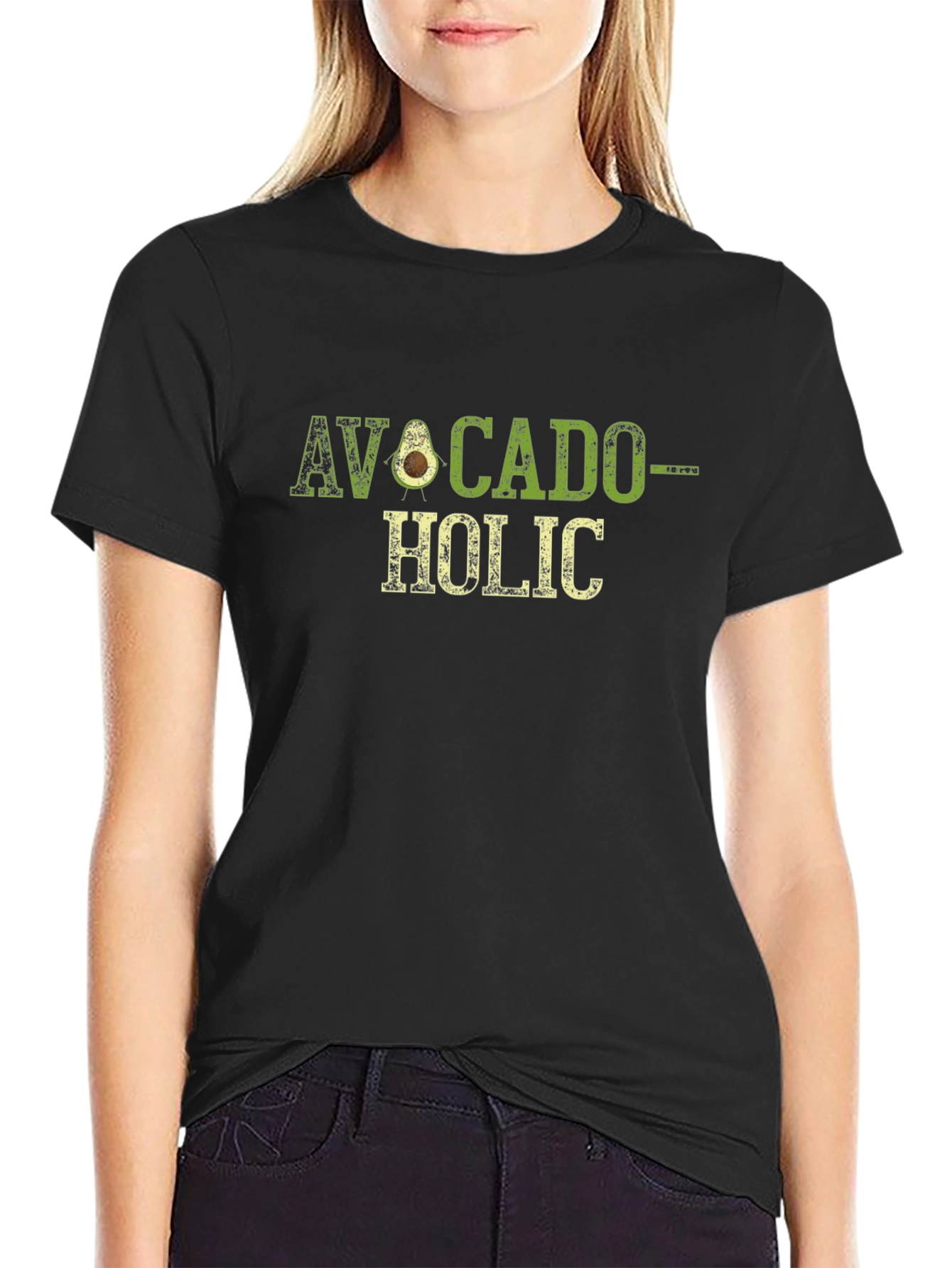 Avocado-Holic Graphic T-Shirt