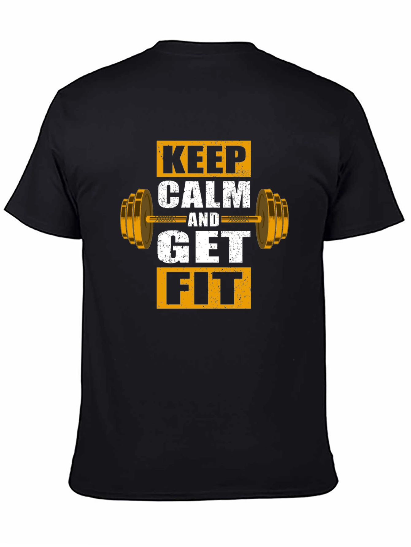 Keep Calm and Get Fit Graphic T-Shirt