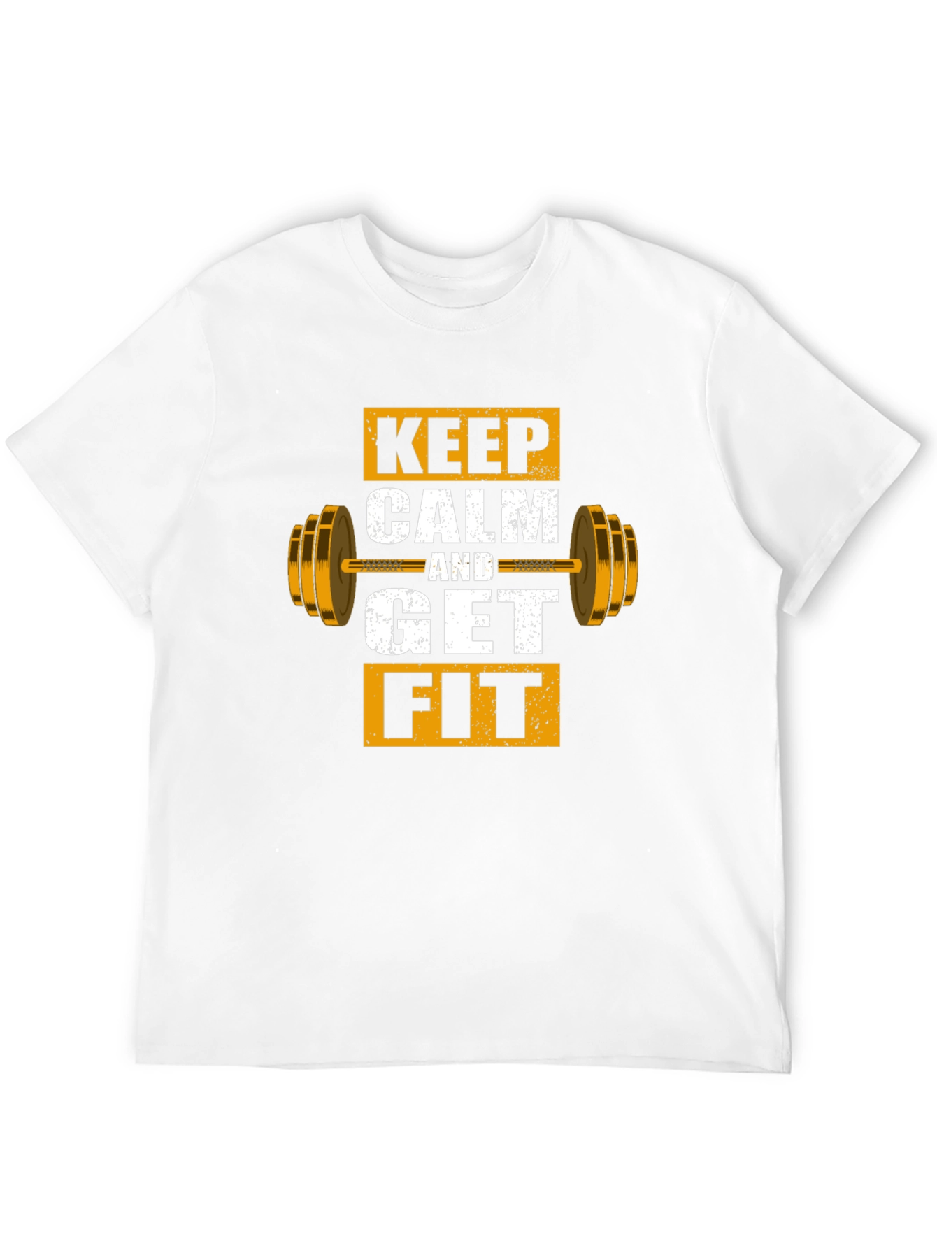 Keep Calm and Get Fit Graphic T-Shirt