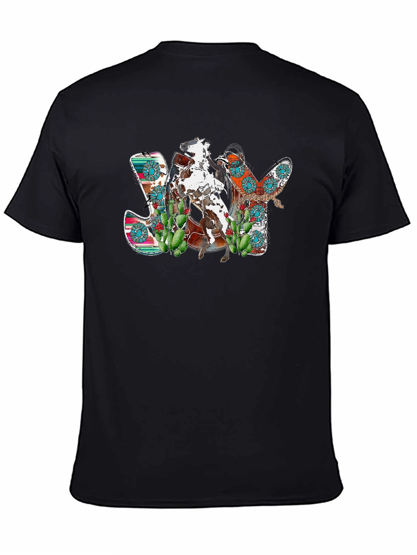 JOY Rodeo Horse Graphic Tee - Black