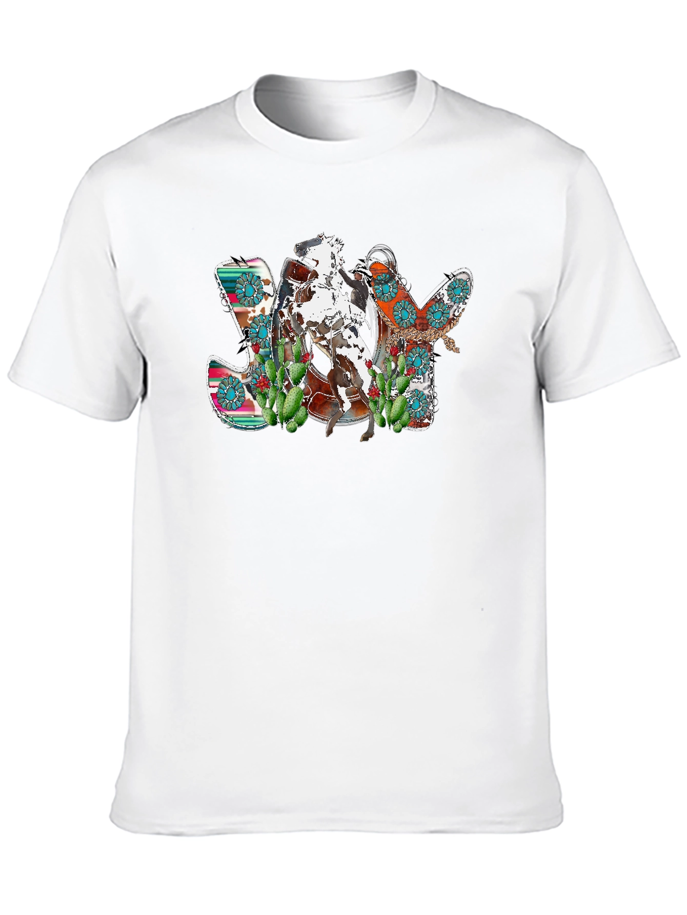 JOY Rodeo Horse Graphic Tee - Black
