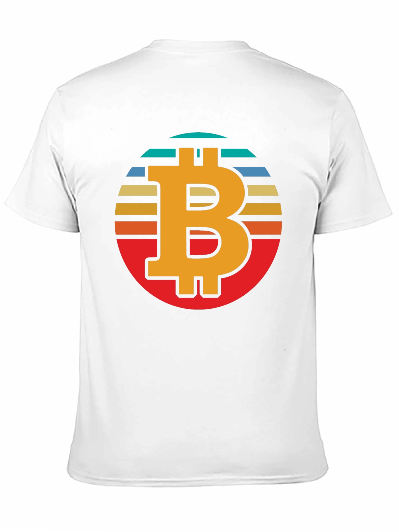 Bitcoin Retro Sunset Graphic Tee - Crypto T-Shirt