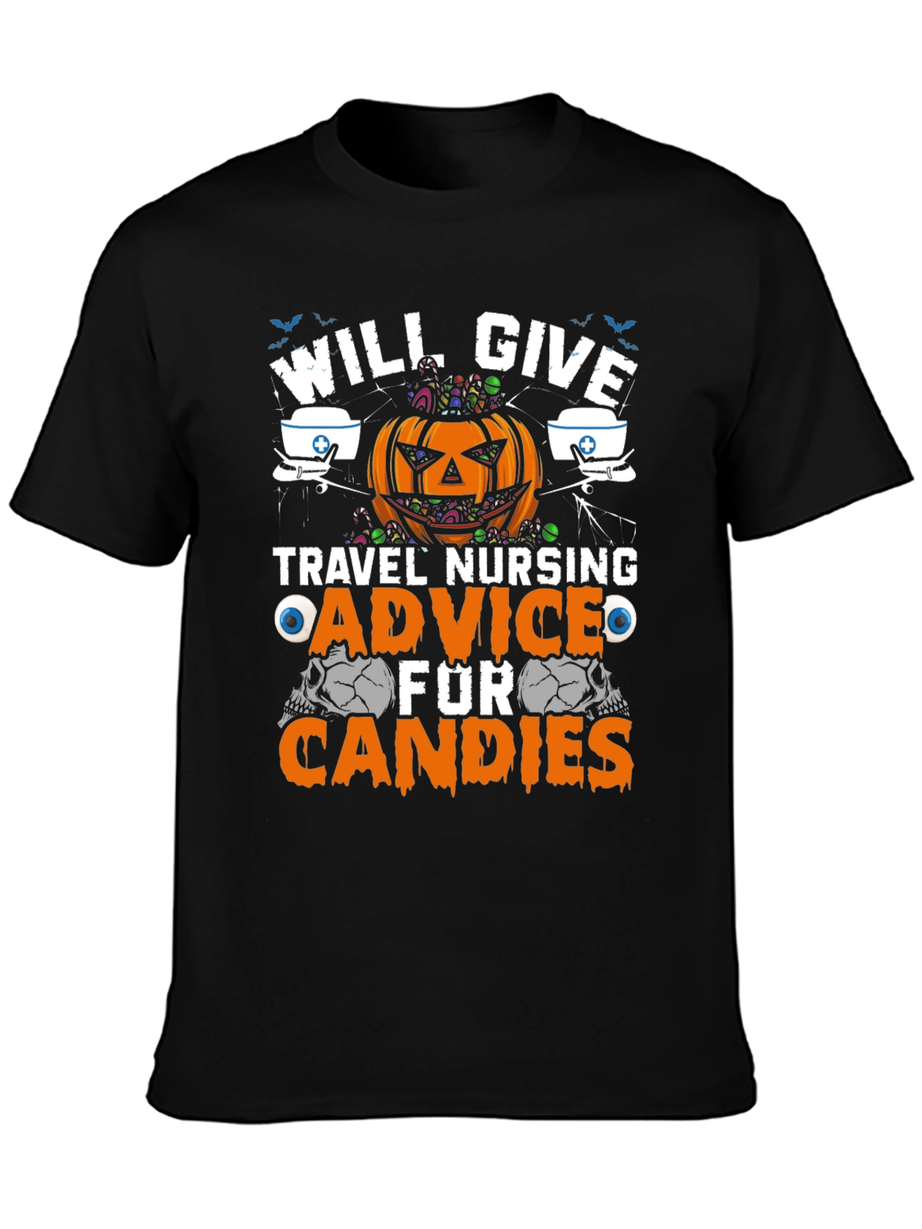 Halloween Travel Nurse Advice T-Shirt