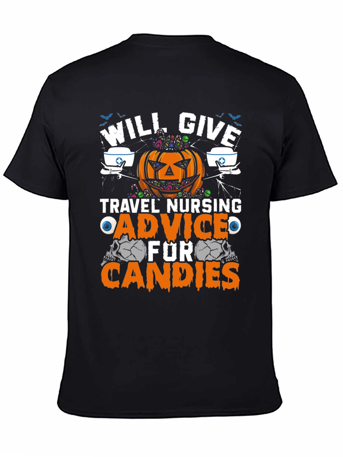 Halloween Travel Nurse Advice T-Shirt