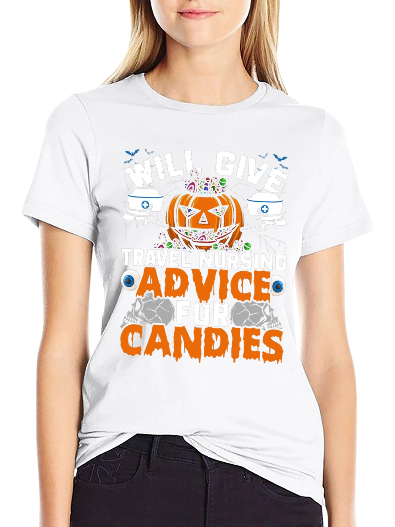 Halloween Travel Nurse Advice T-Shirt