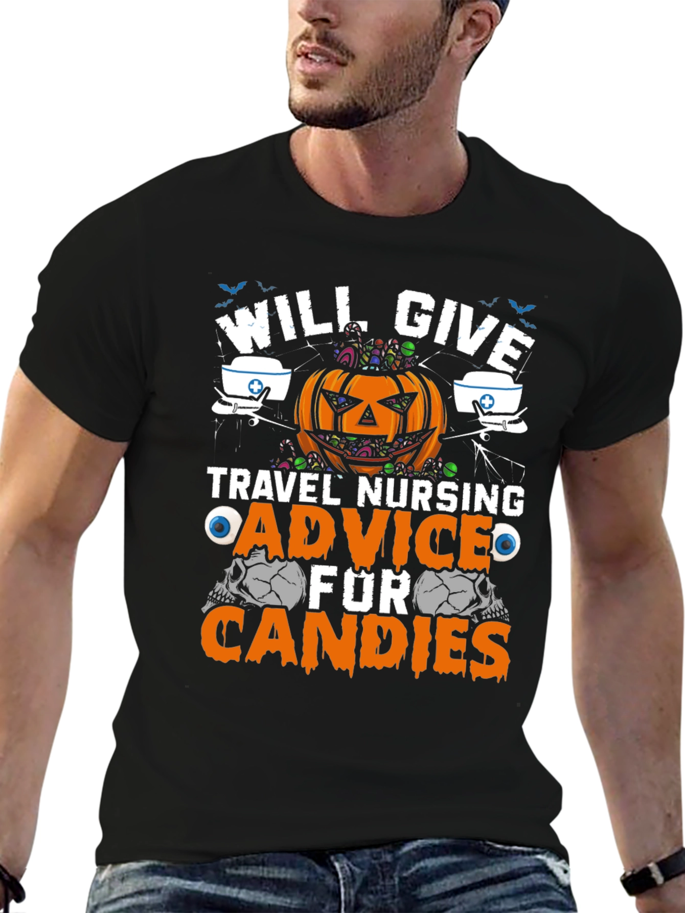 Halloween Travel Nurse Advice T-Shirt