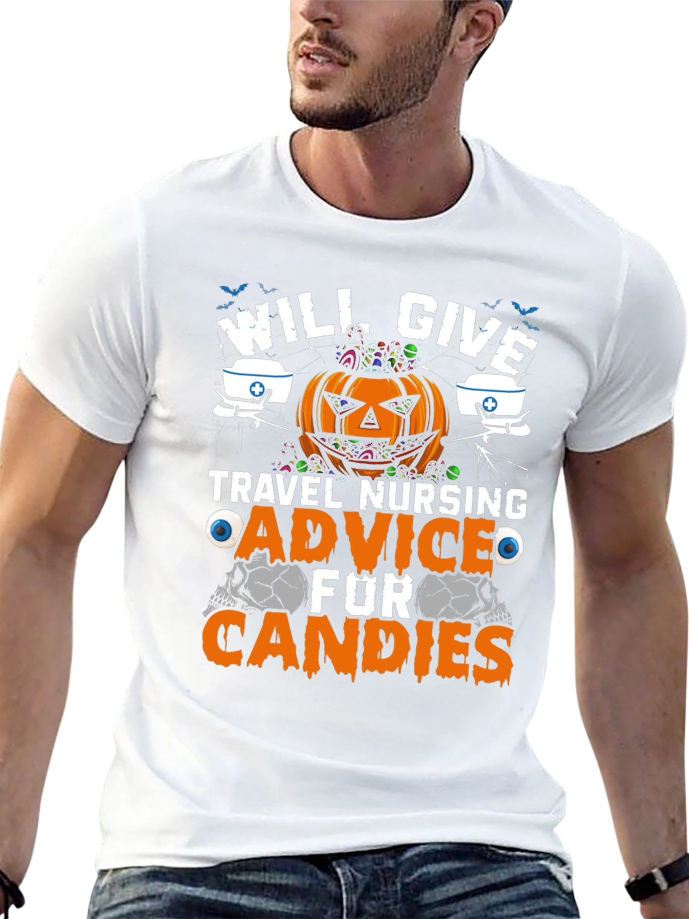 Halloween Travel Nurse Advice T-Shirt