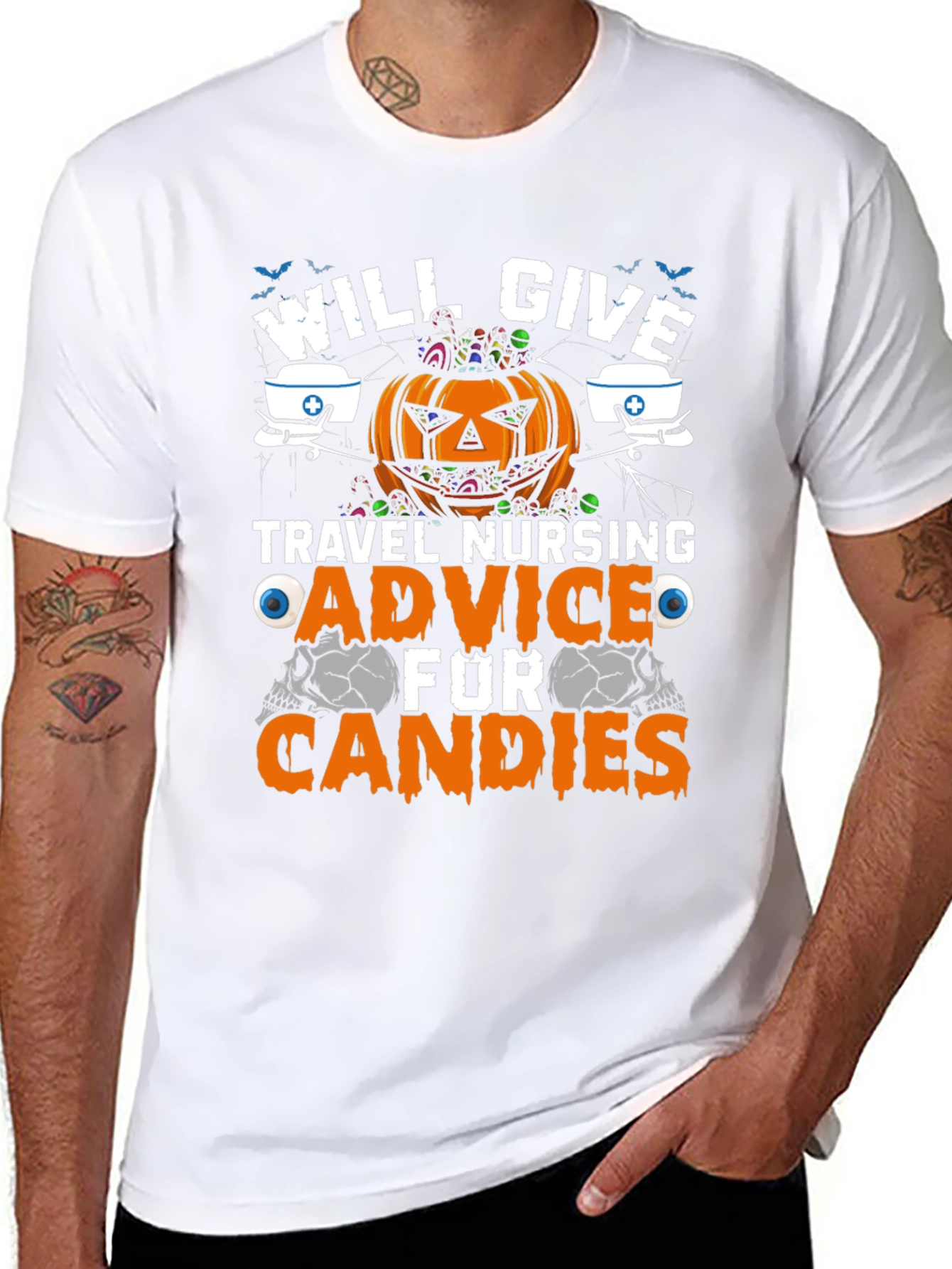 Halloween Travel Nurse Advice T-Shirt