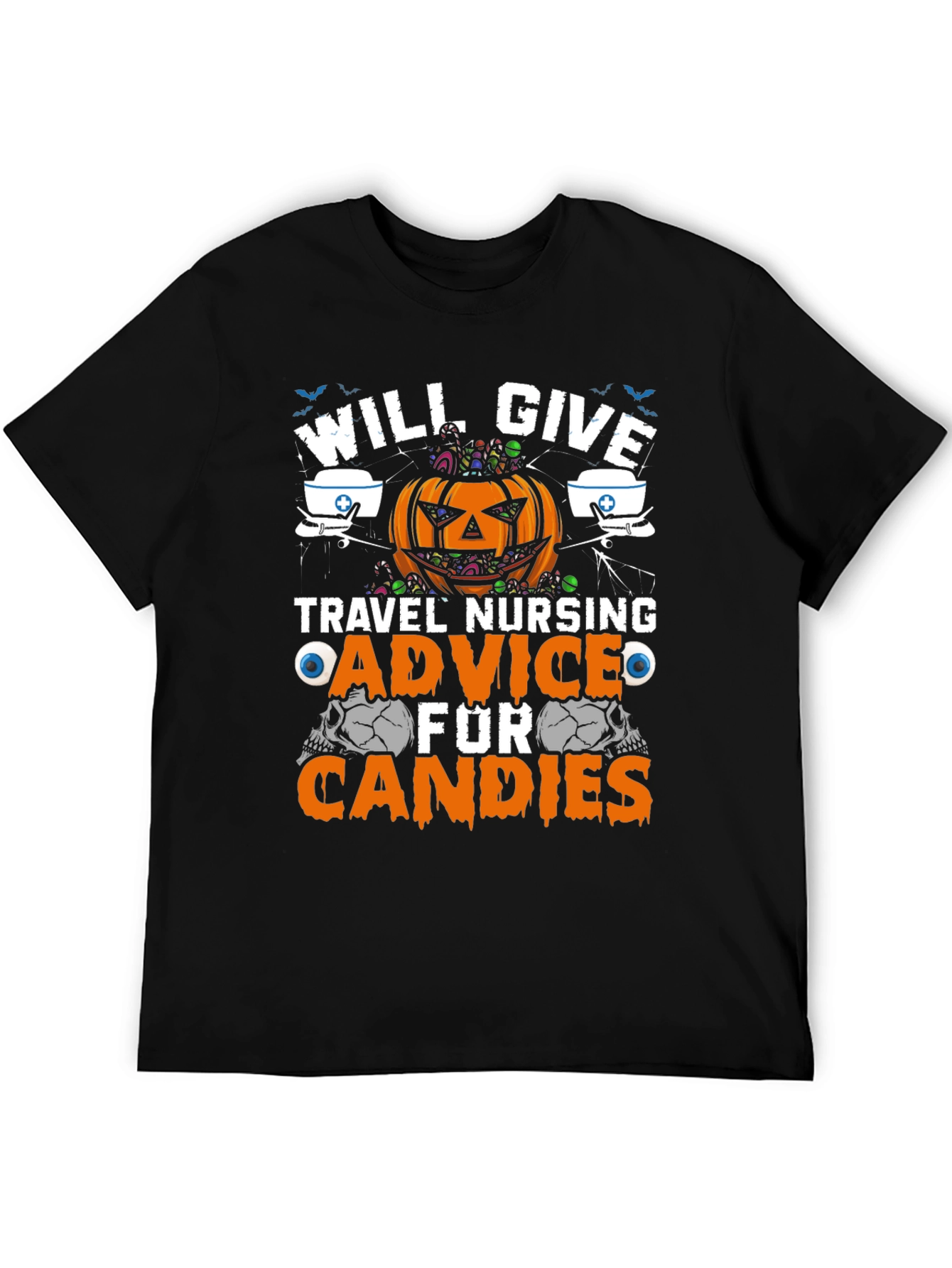 Halloween Travel Nurse Advice T-Shirt
