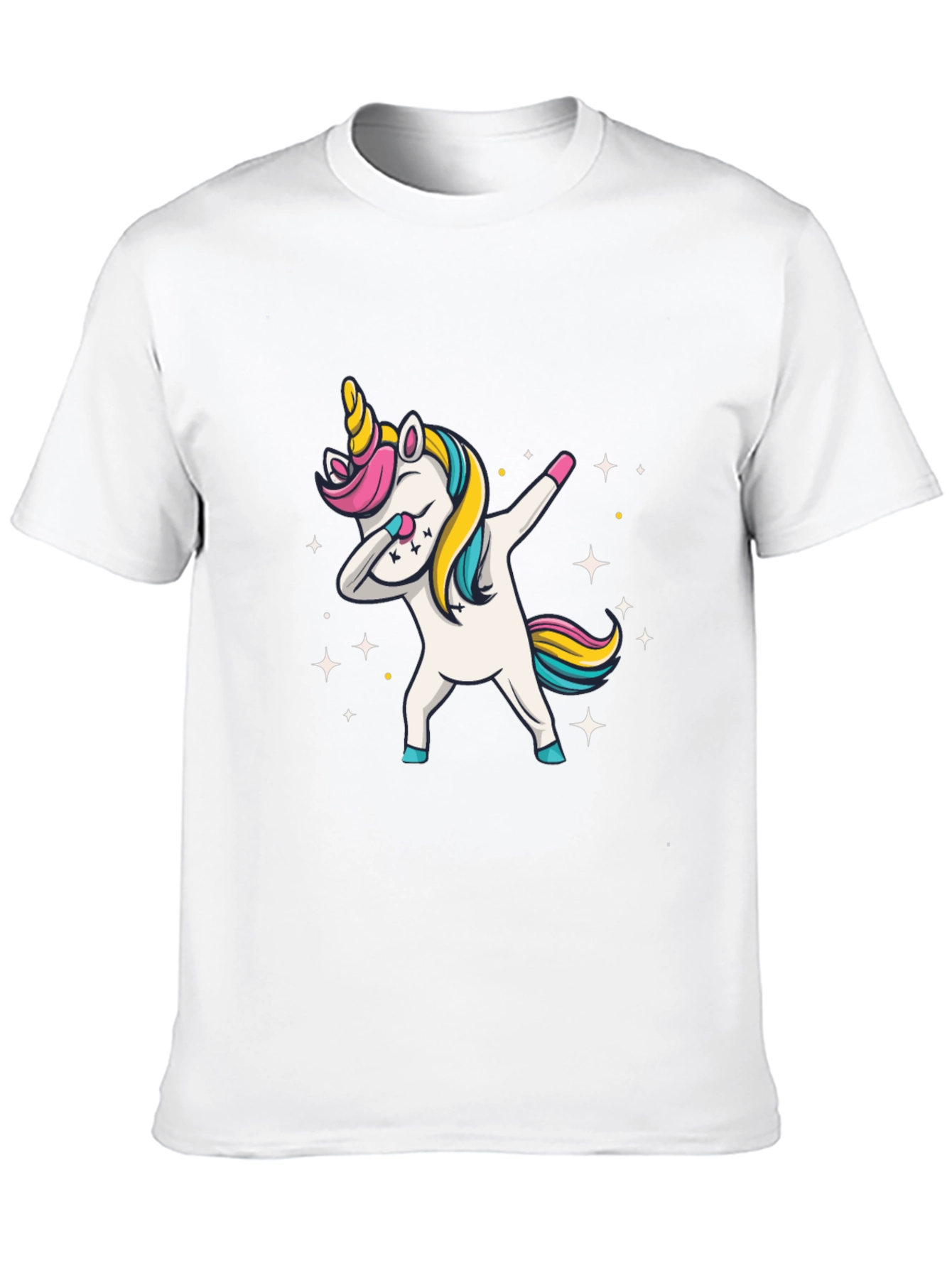 Dabbing Unicorn Black T-Shirt