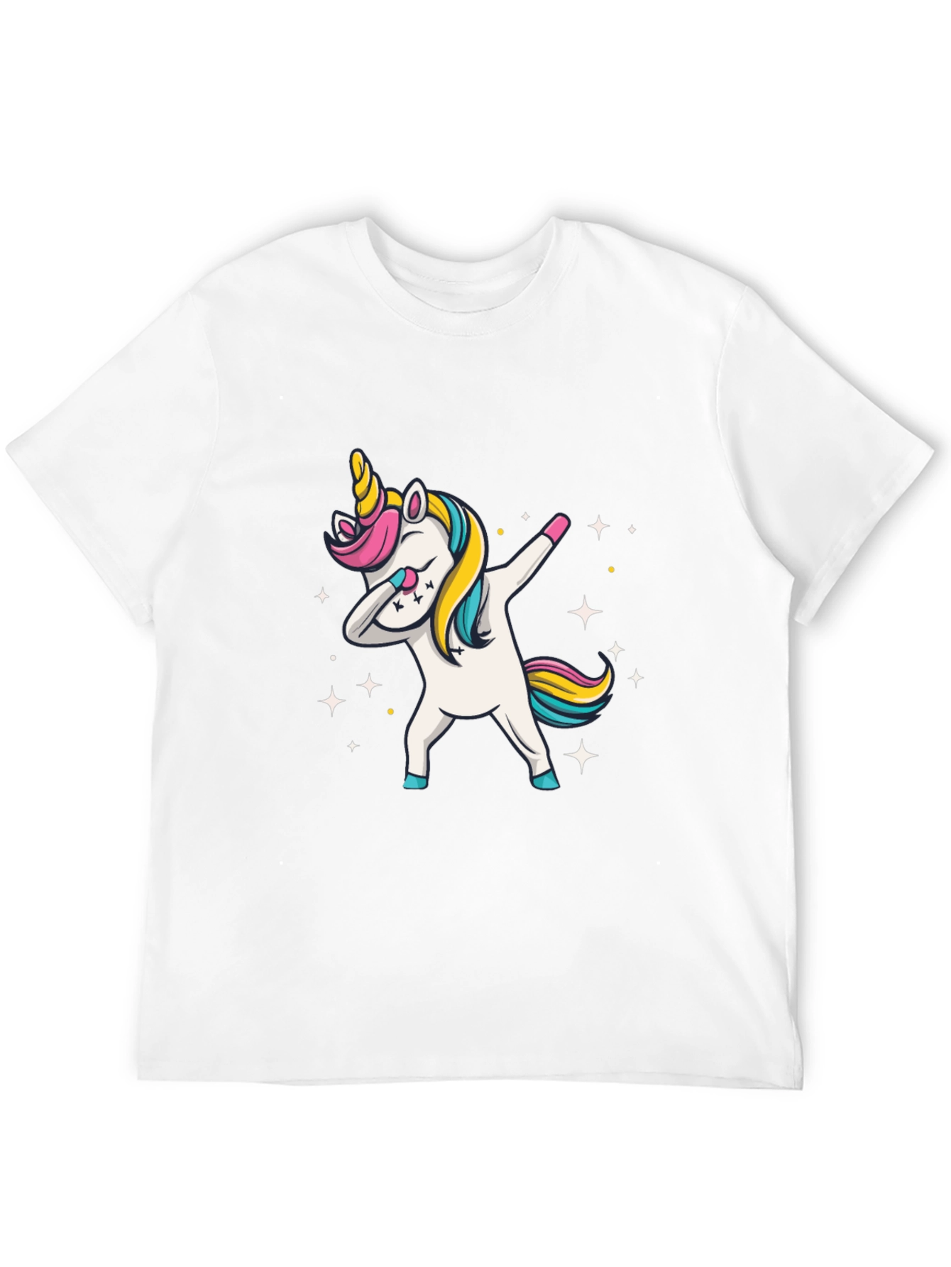 Dabbing Unicorn Black T-Shirt