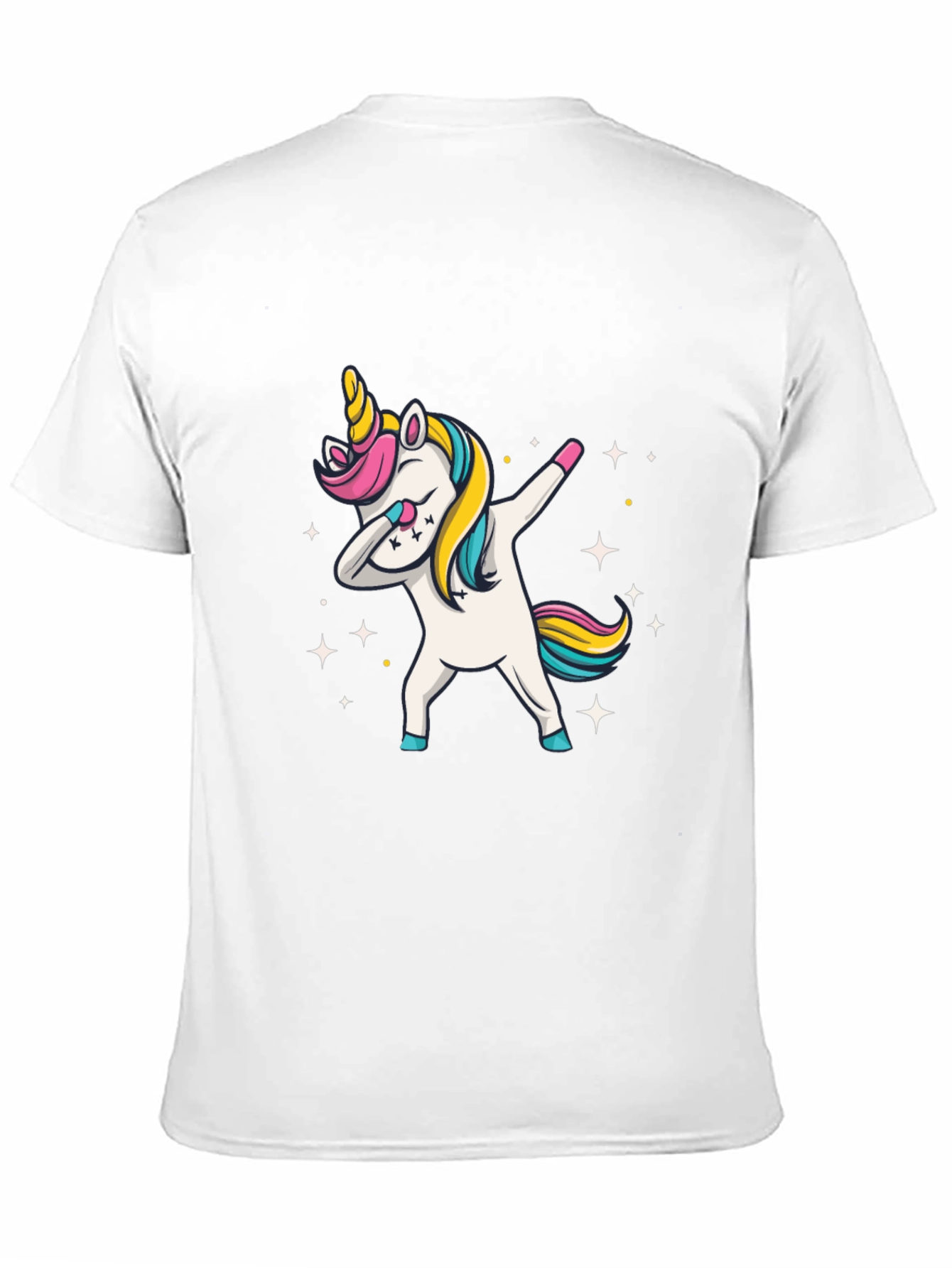 Dabbing Unicorn Black T-Shirt