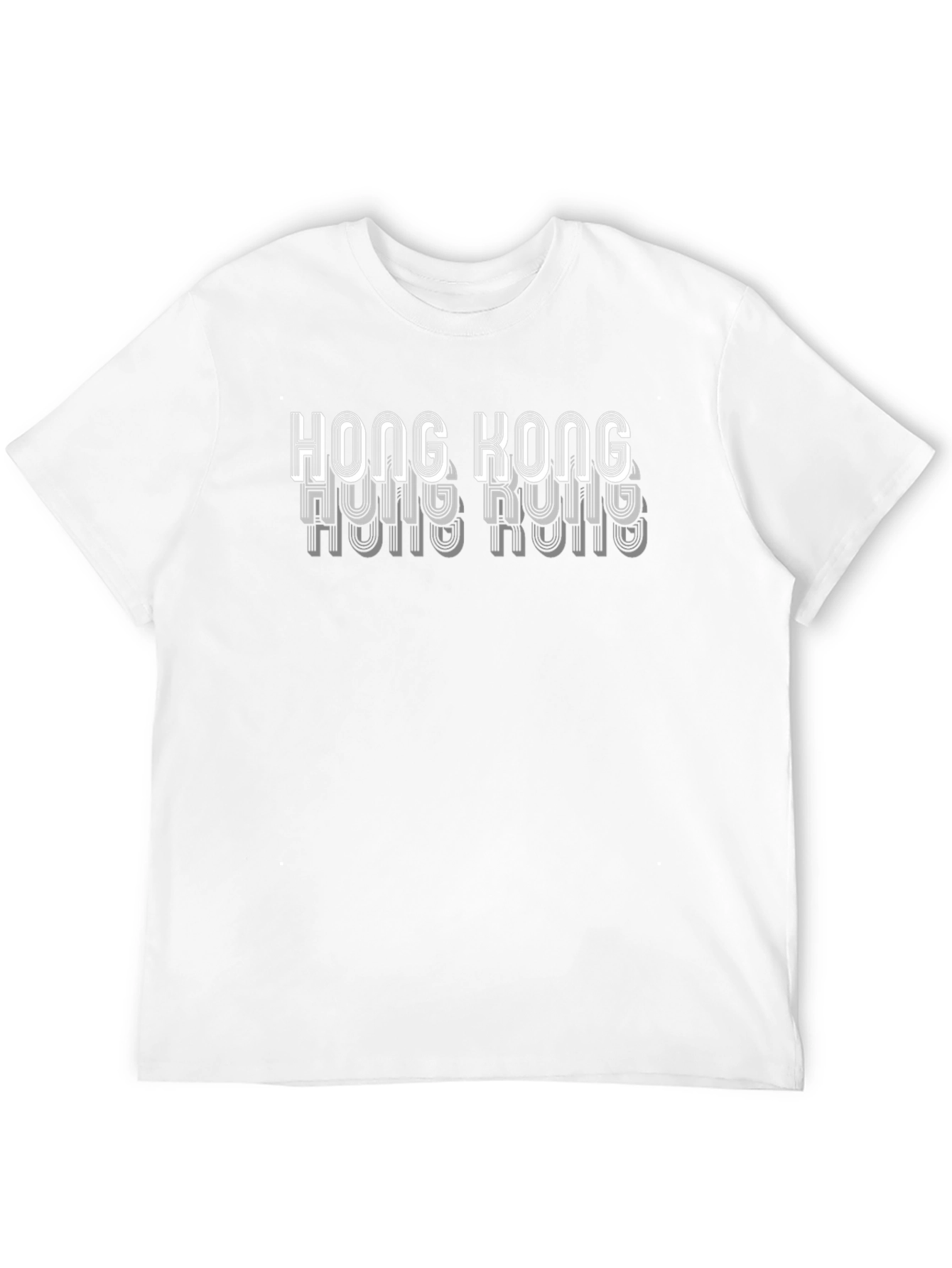 Hong Kong Graphic Tee - Mens Black Crew Neck