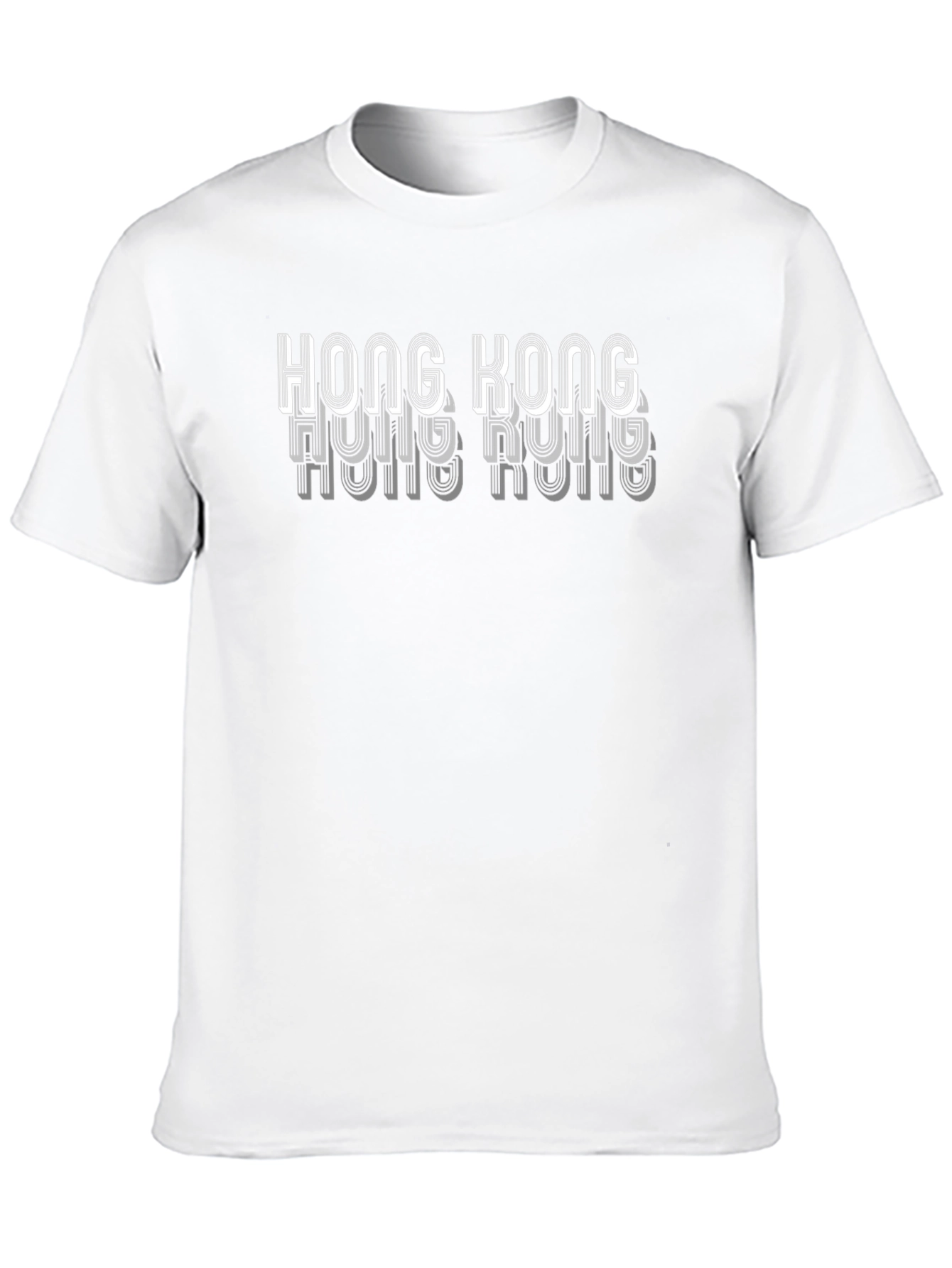 Hong Kong Graphic Tee - Mens Black Crew Neck