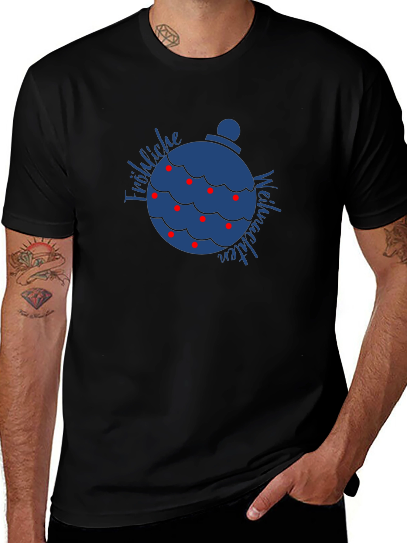 Fröhliche Weihnachten Ornament T-Shirt