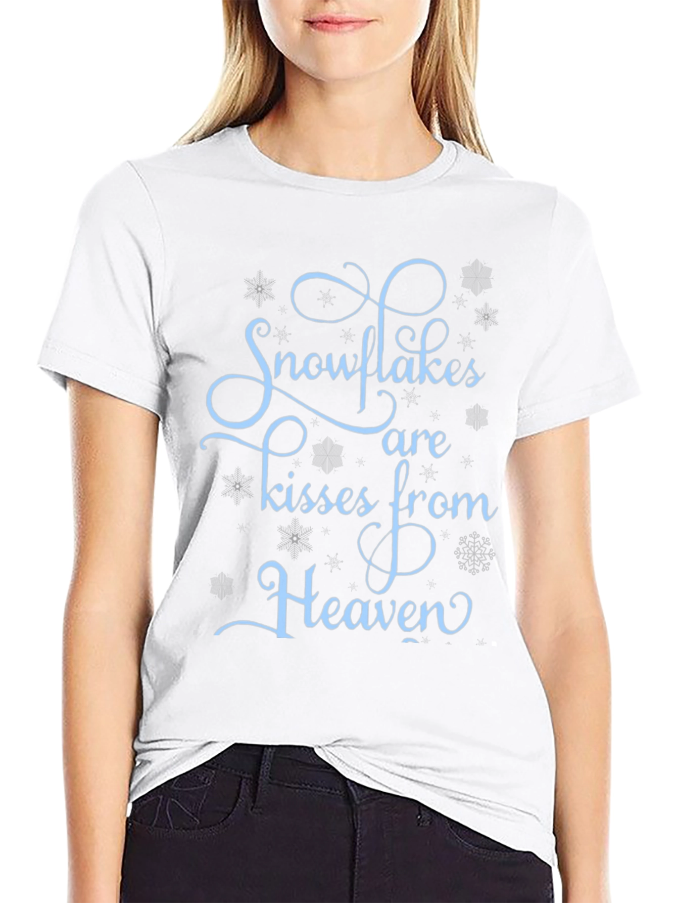 Snowflakes Are Kisses From Heaven Graphic Tee