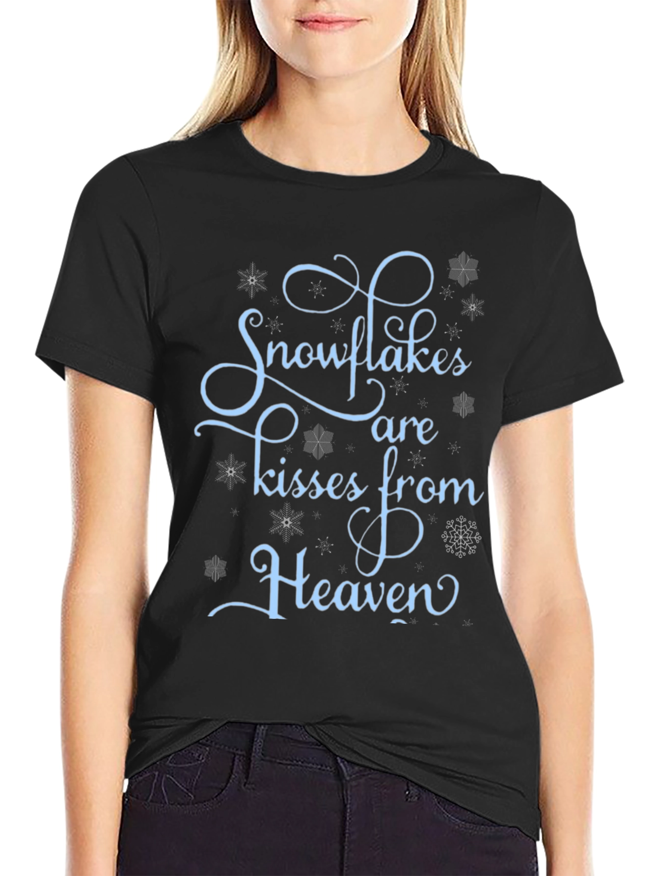 Snowflakes Are Kisses From Heaven Graphic Tee