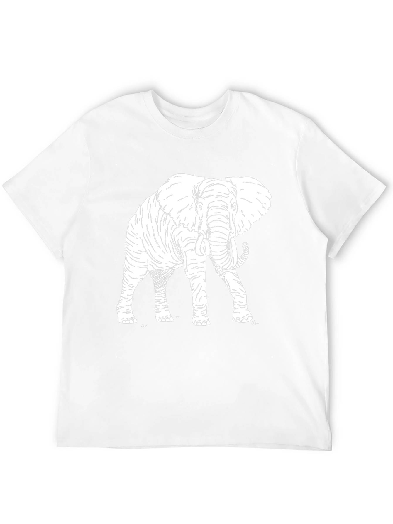 Elephant Graphic Tee - Stylish Black Cotton T-Shirt