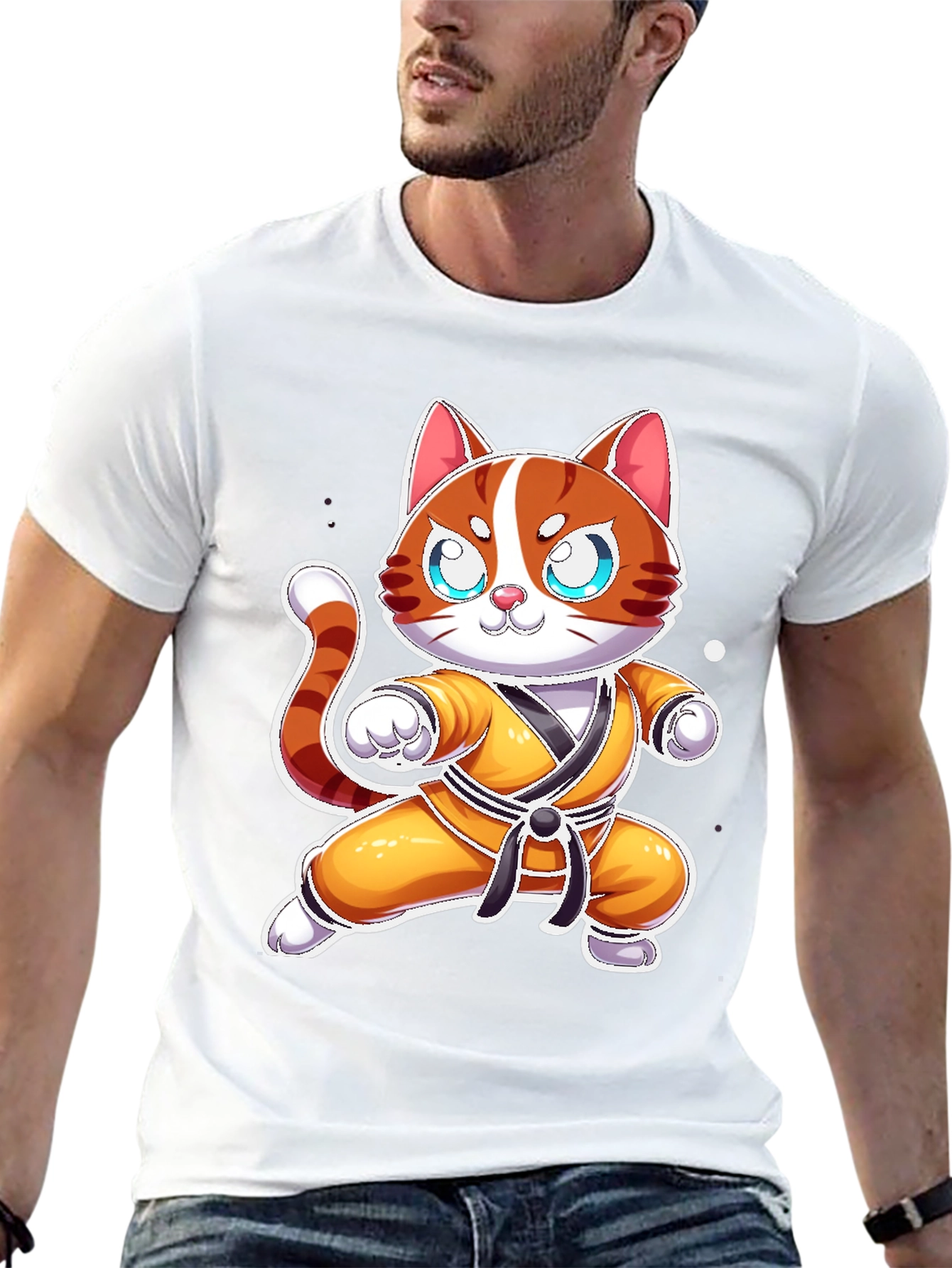 Cat Karate Master T-Shirt - Funny Martial Arts Tee