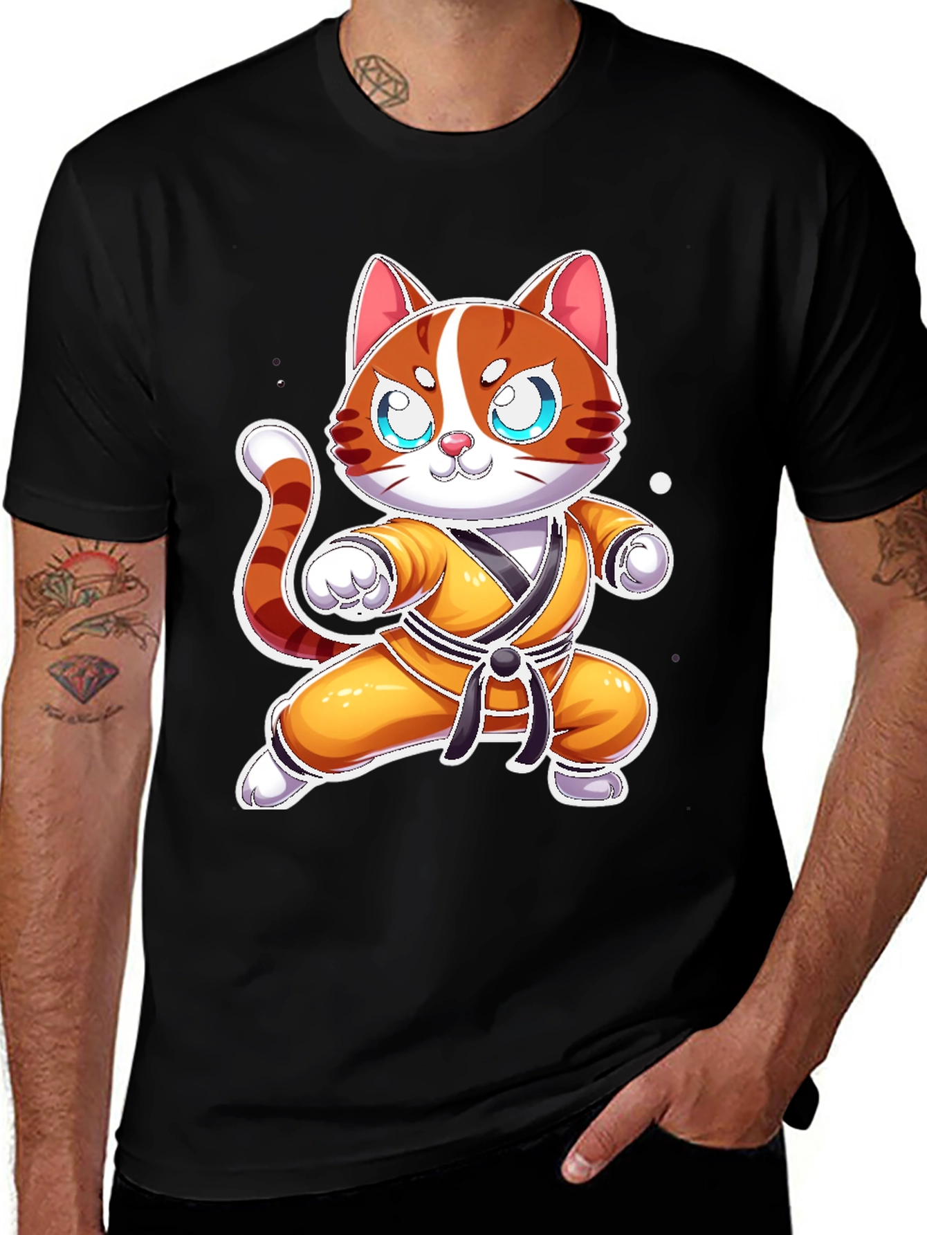 Cat Karate Master T-Shirt - Funny Martial Arts Tee