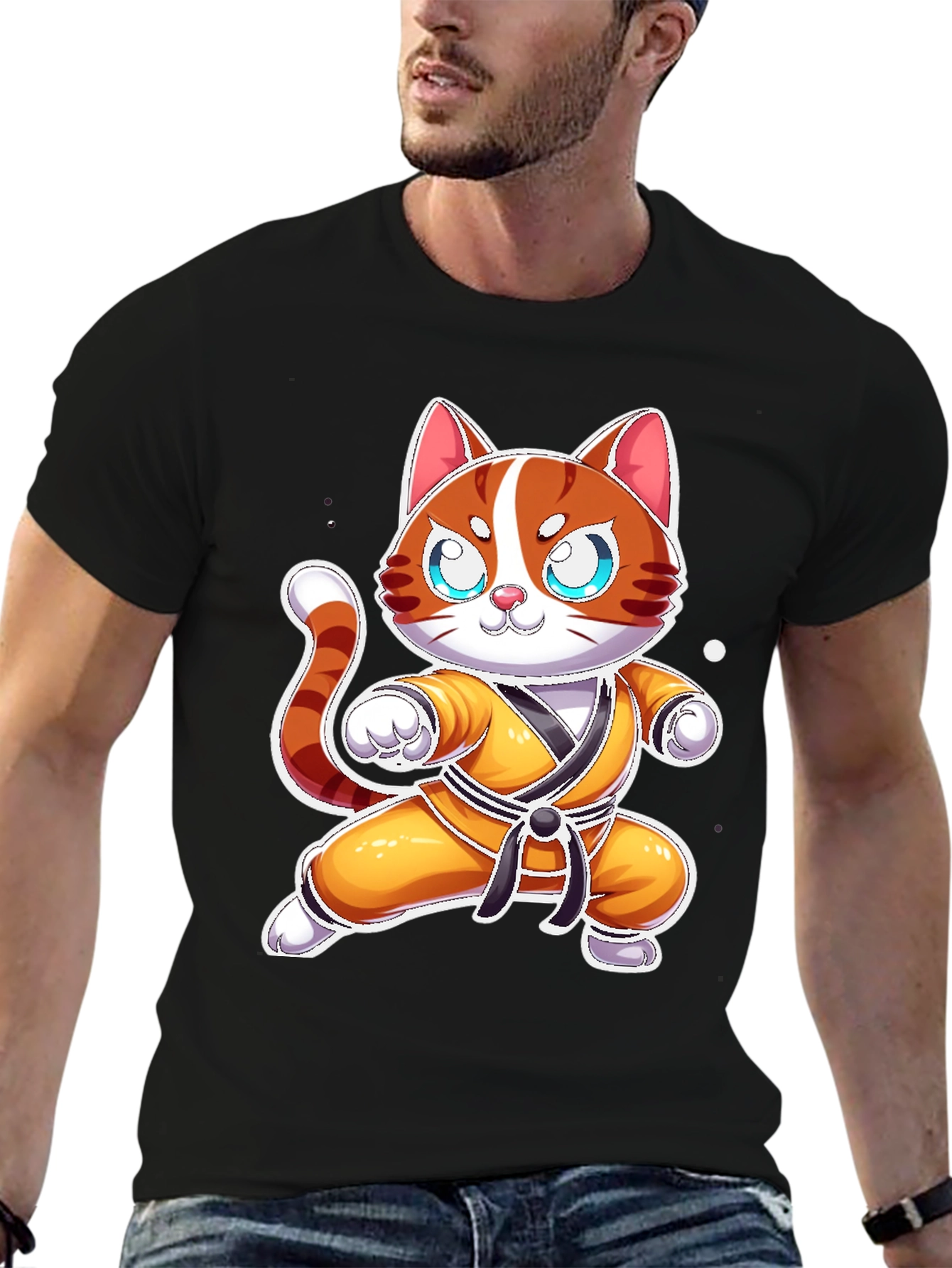 Cat Karate Master T-Shirt - Funny Martial Arts Tee
