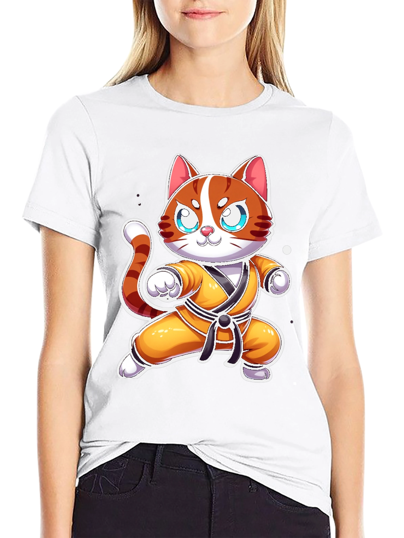 Cat Karate Master T-Shirt - Funny Martial Arts Tee