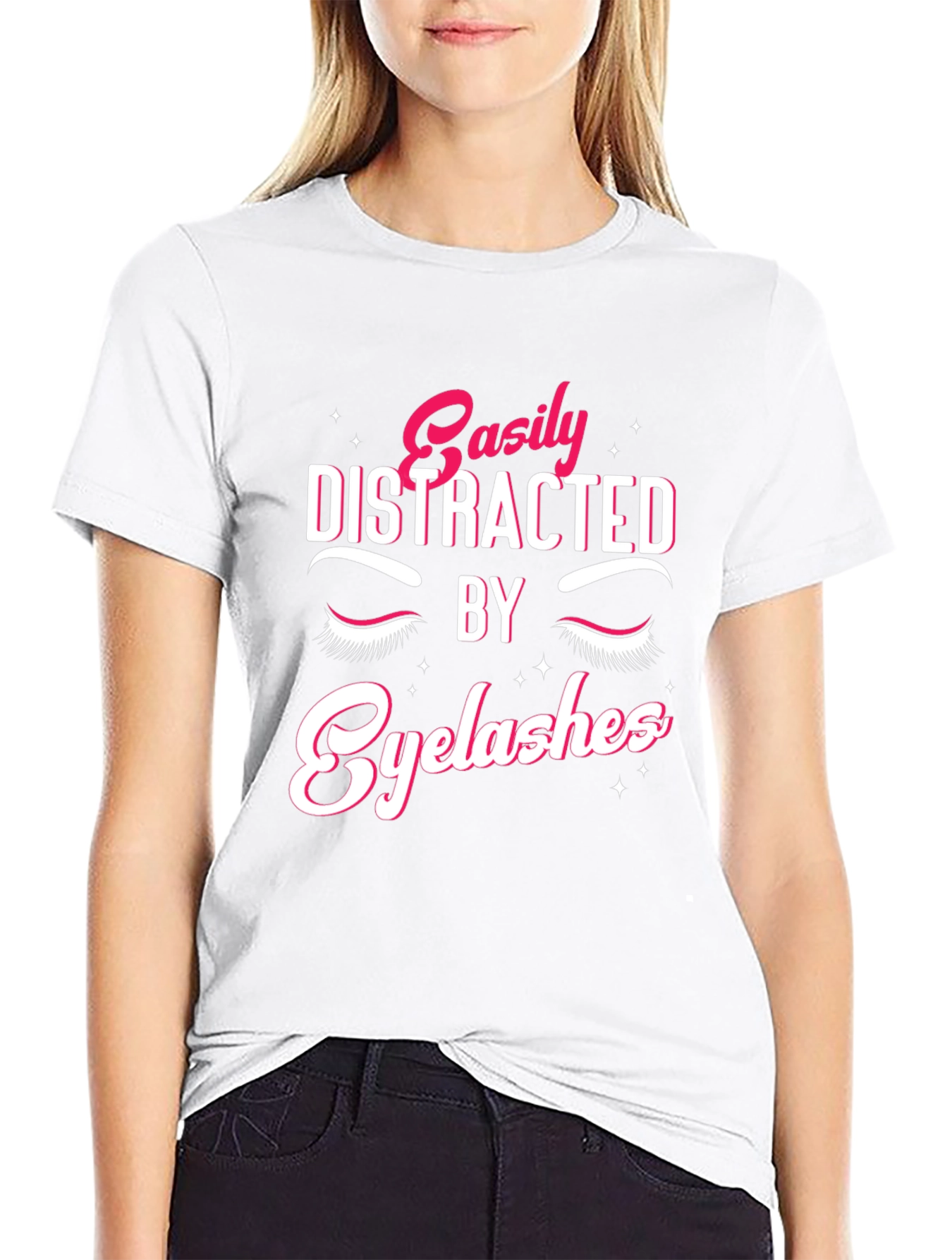 Easily Distracted by Eyelashes T-Shirt
