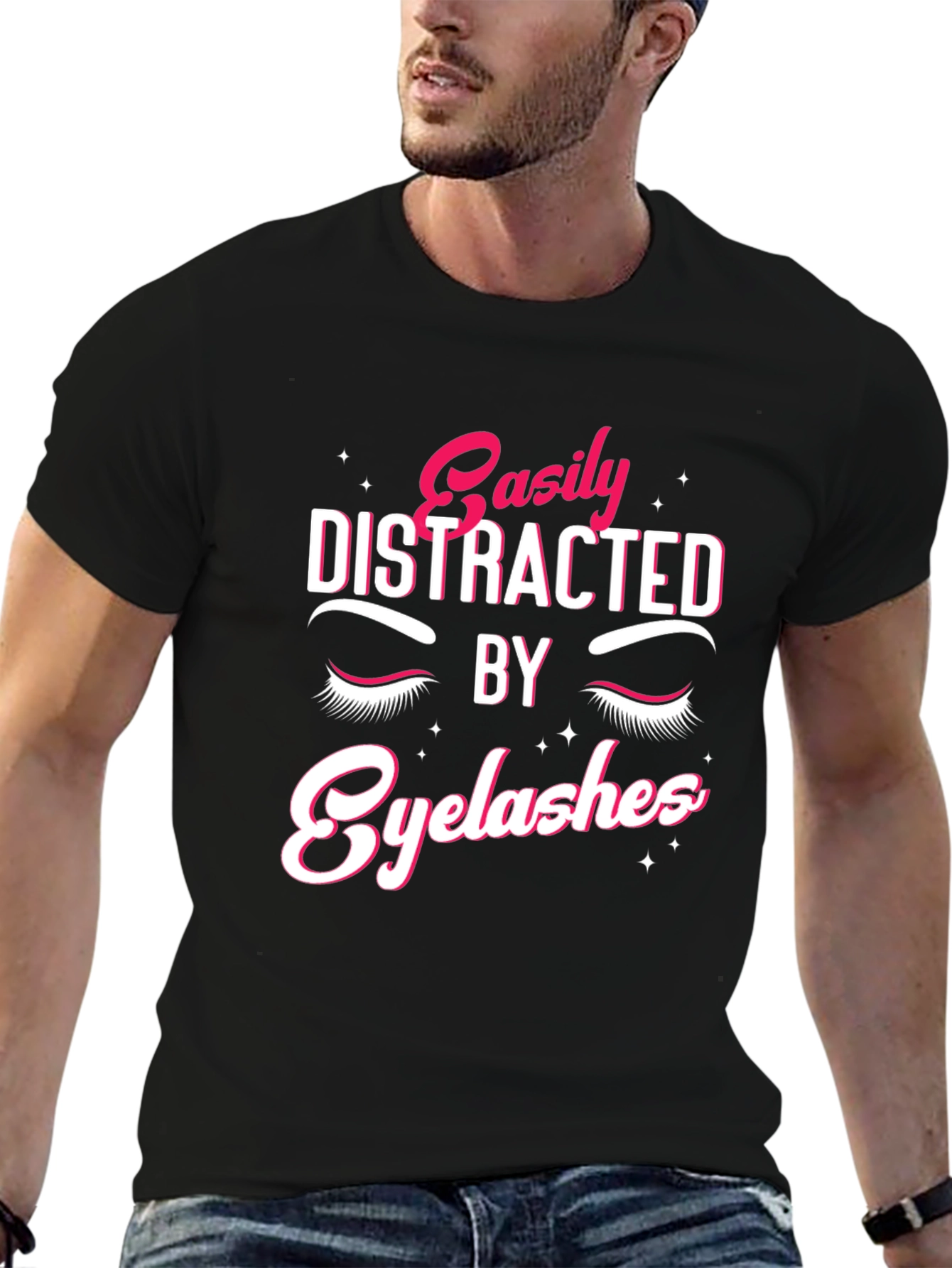 Easily Distracted by Eyelashes T-Shirt
