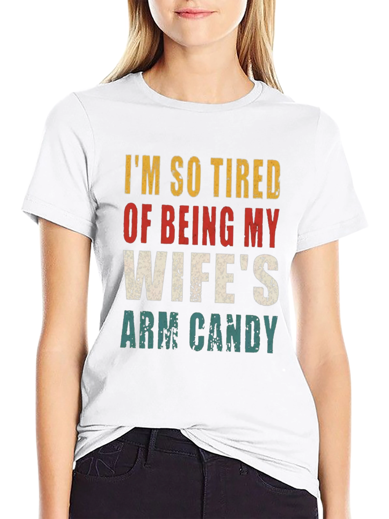 Funny Wifes Arm Candy Graphic T-Shirt